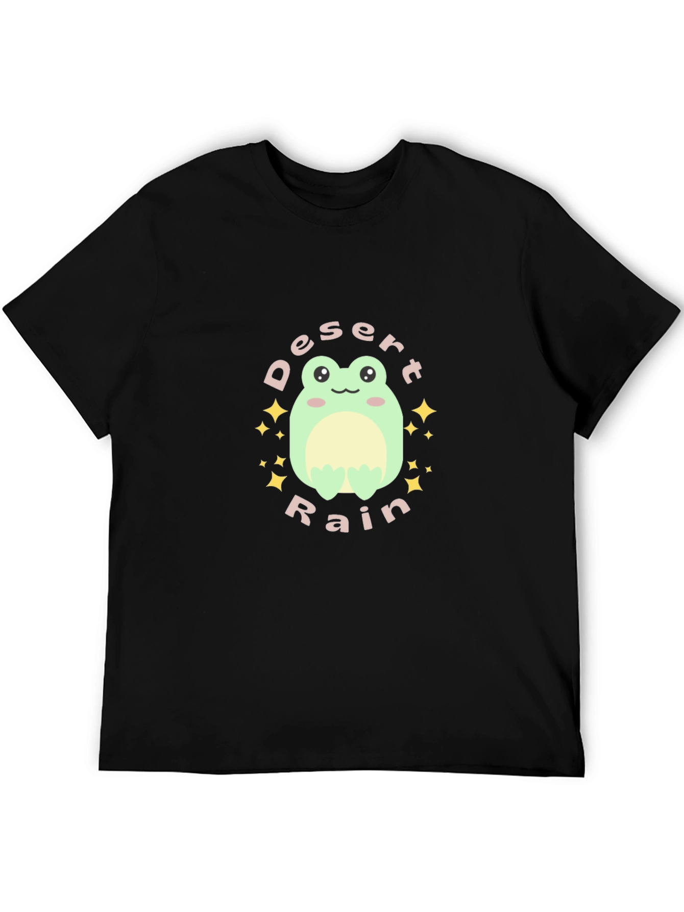 Desert Rain Frog Graphic Tee - Unisex Black T-Shirt