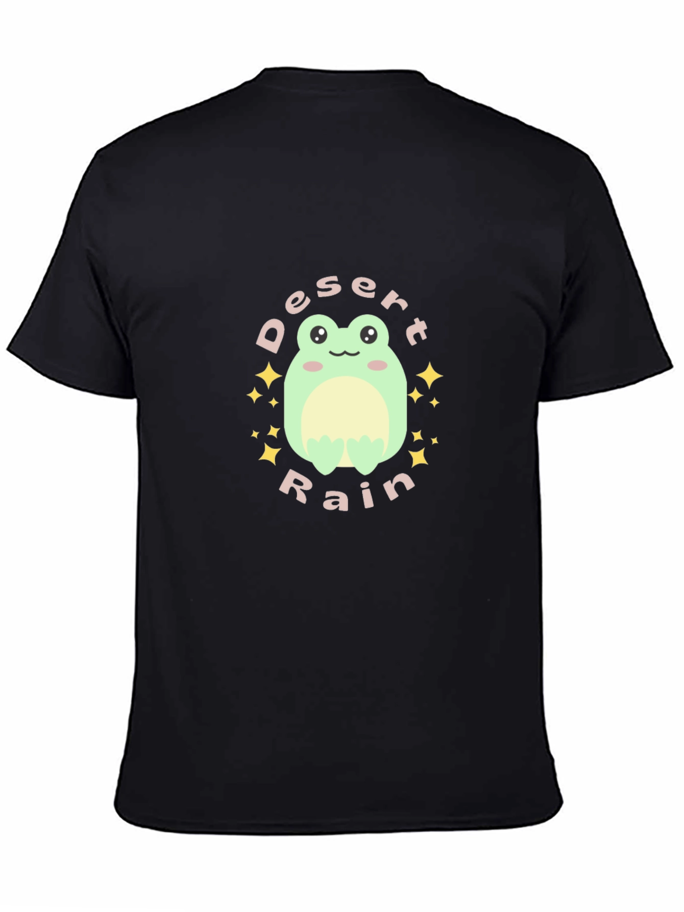 Desert Rain Frog Graphic Tee - Unisex Black T-Shirt