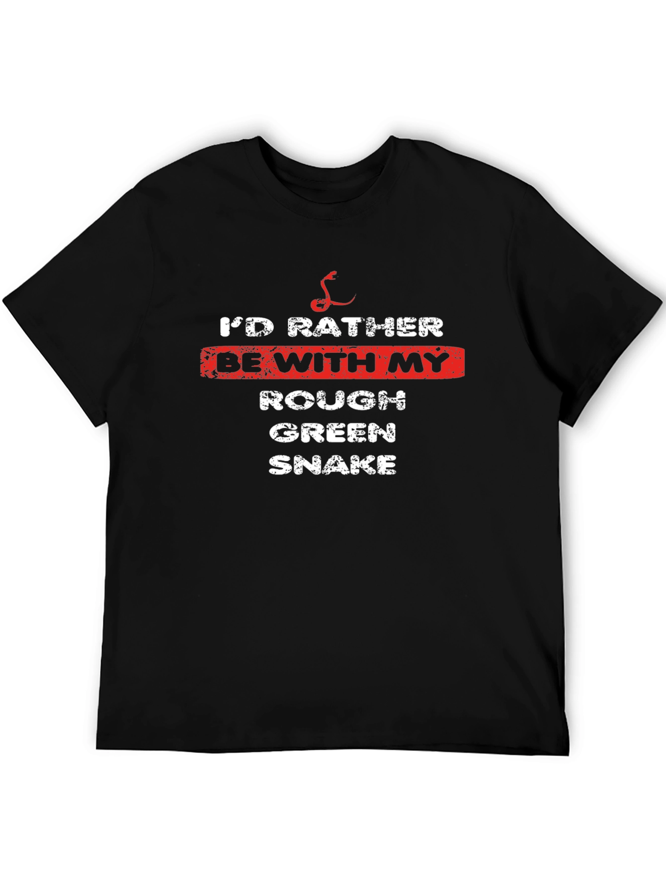 Id Rather Be With My Snake Graphic T-Shirt