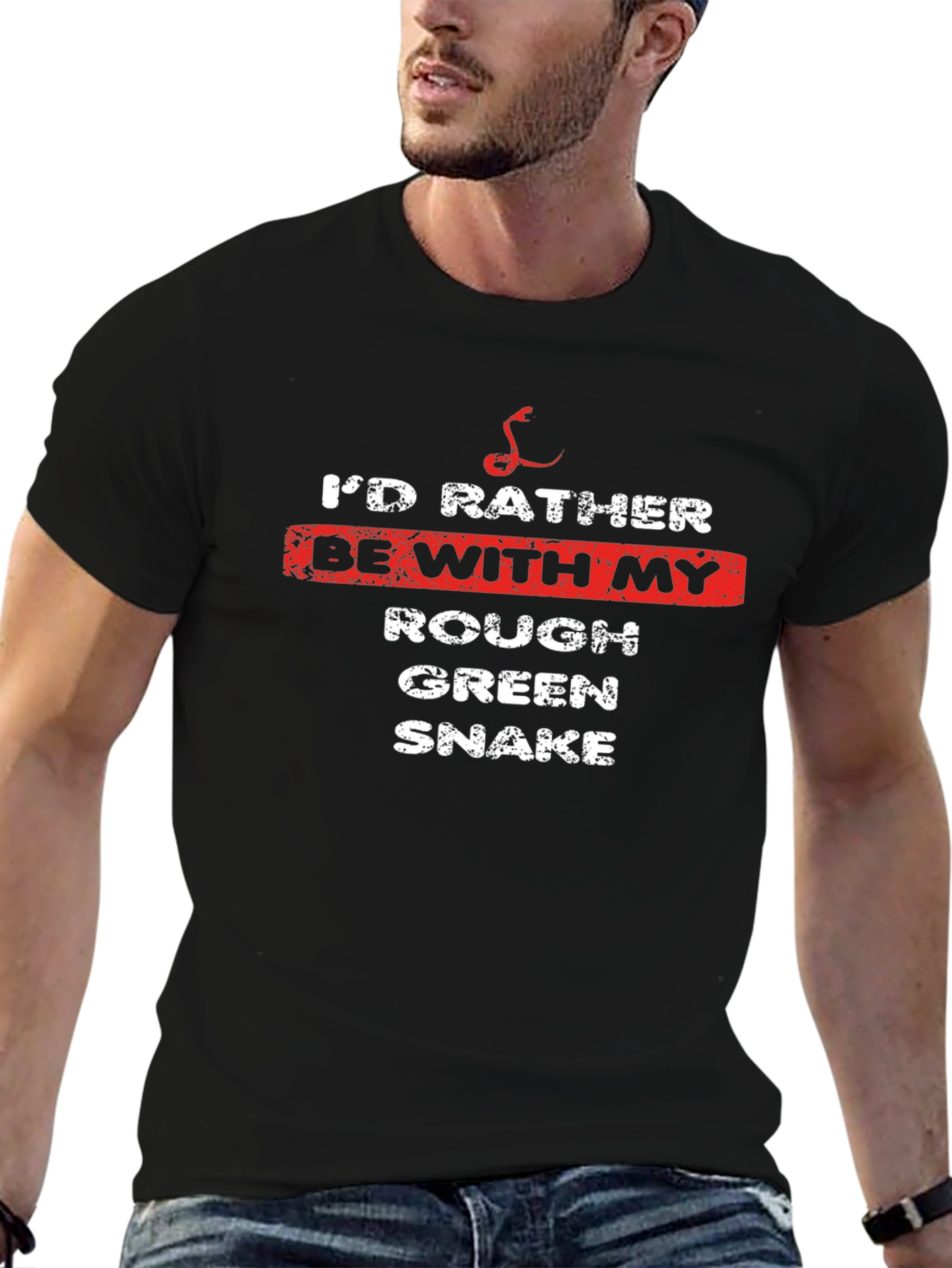 Id Rather Be With My Snake Graphic T-Shirt