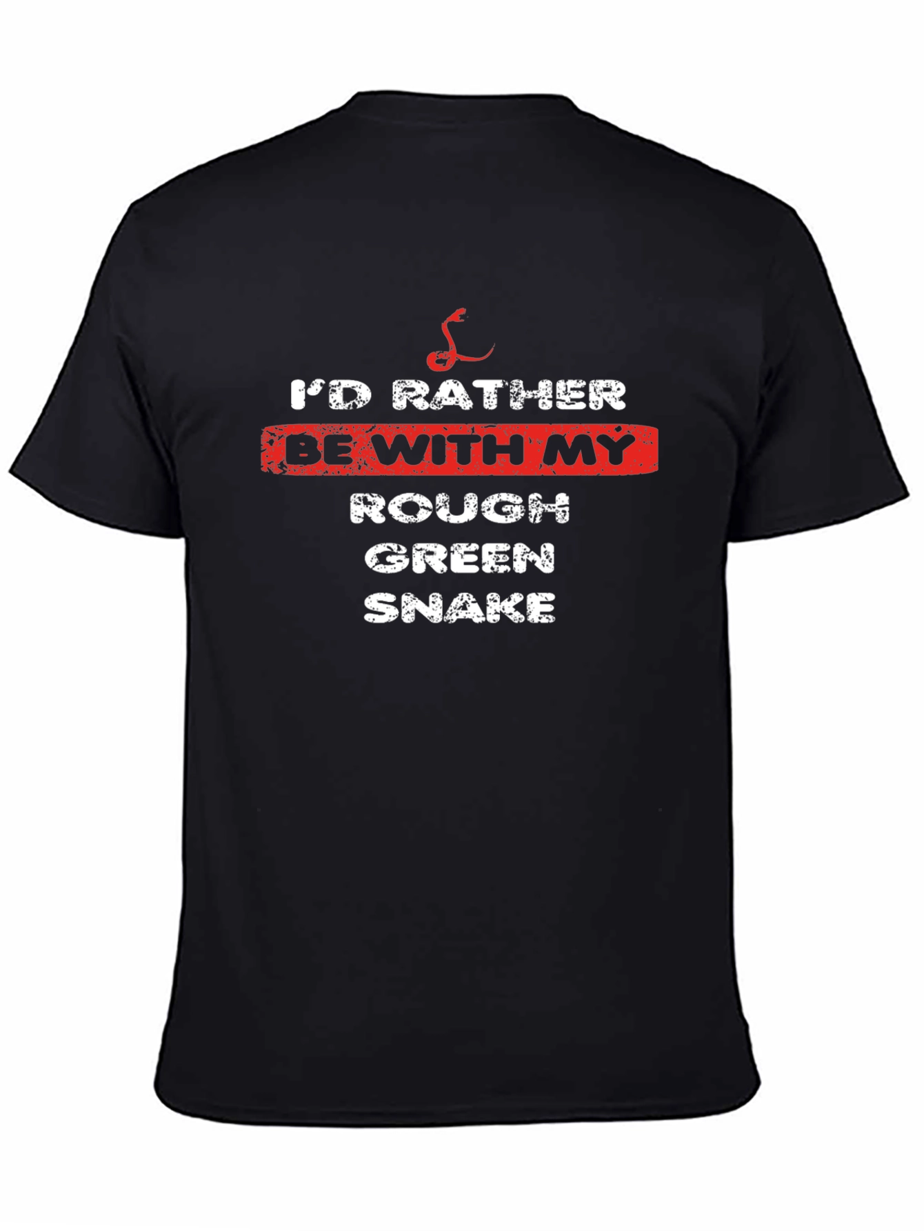 Id Rather Be With My Snake Graphic T-Shirt