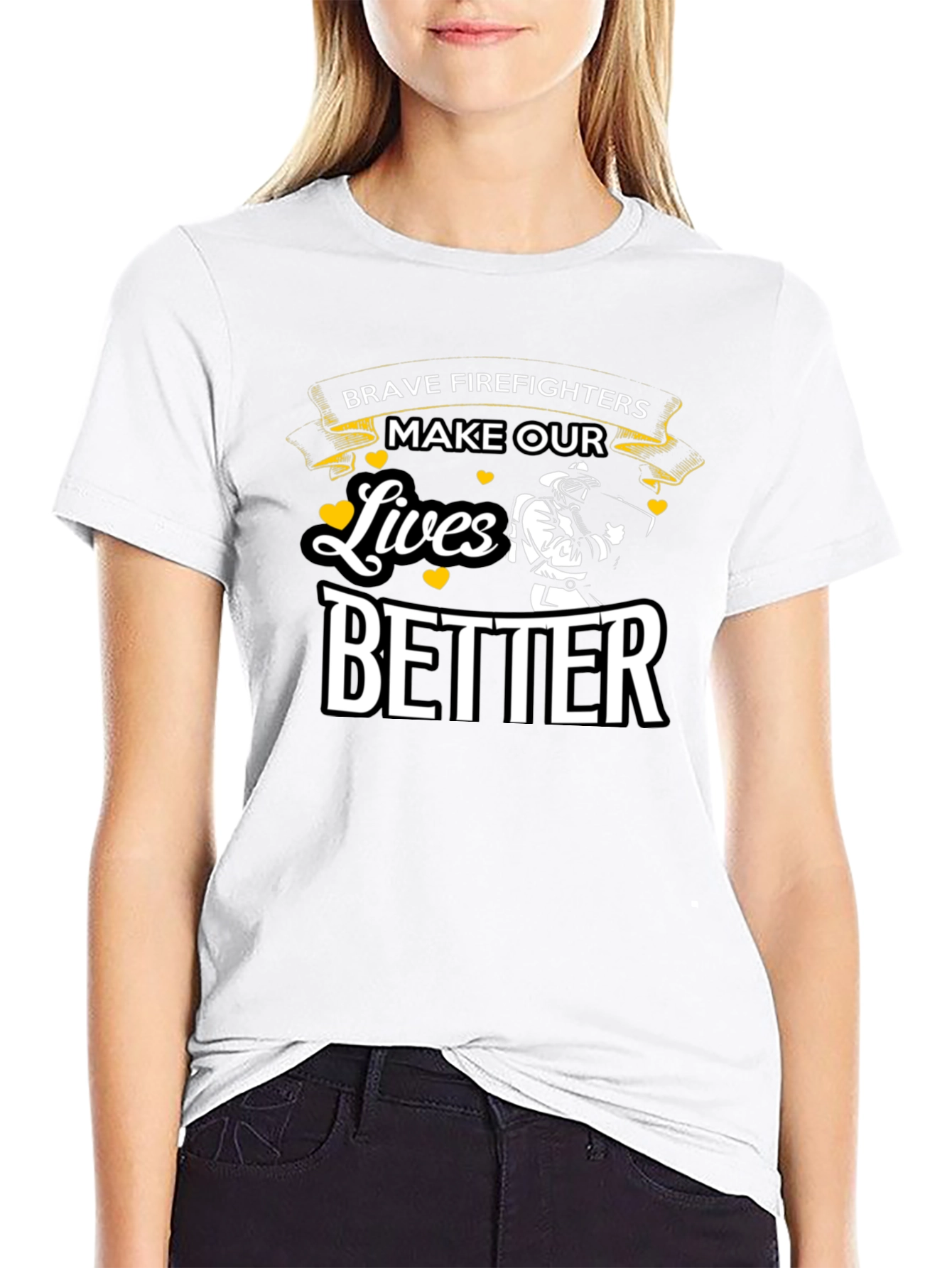 Brave Firefighters T-Shirt - Make Our Lives Better