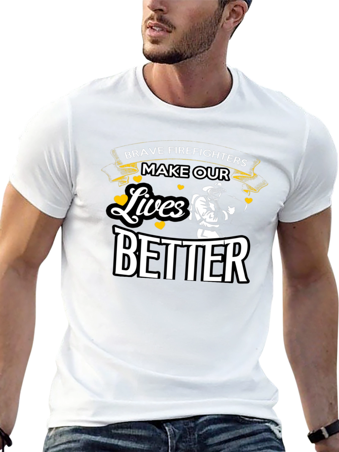 Brave Firefighters T-Shirt - Make Our Lives Better
