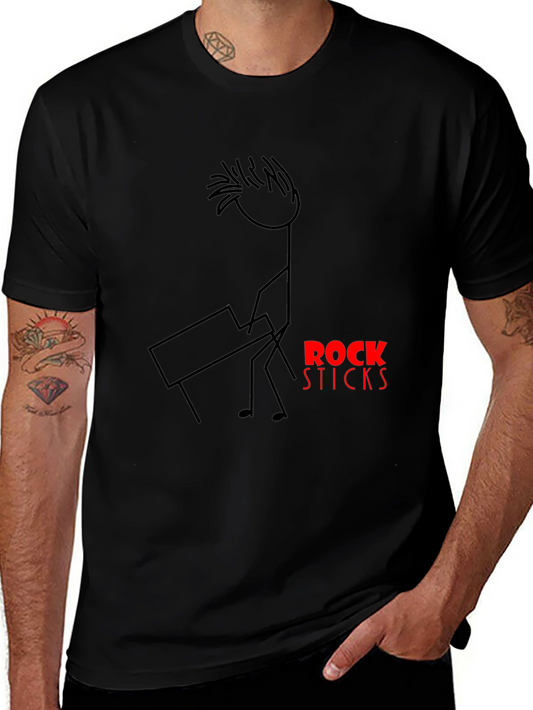 Rock Sticks T-Shirt - Unique Graphic Tee