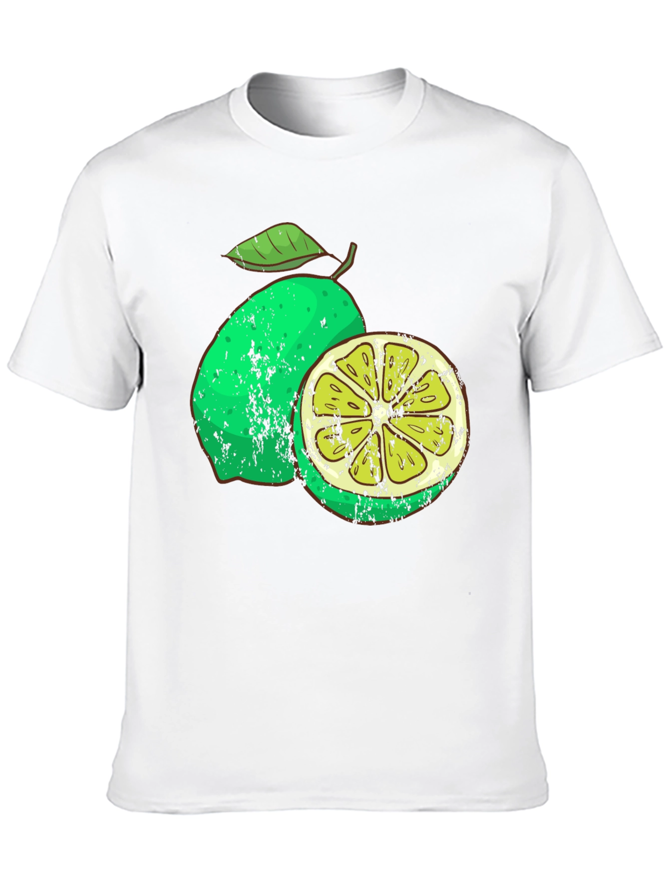 Lime Graphic Print Mens T-Shirt
