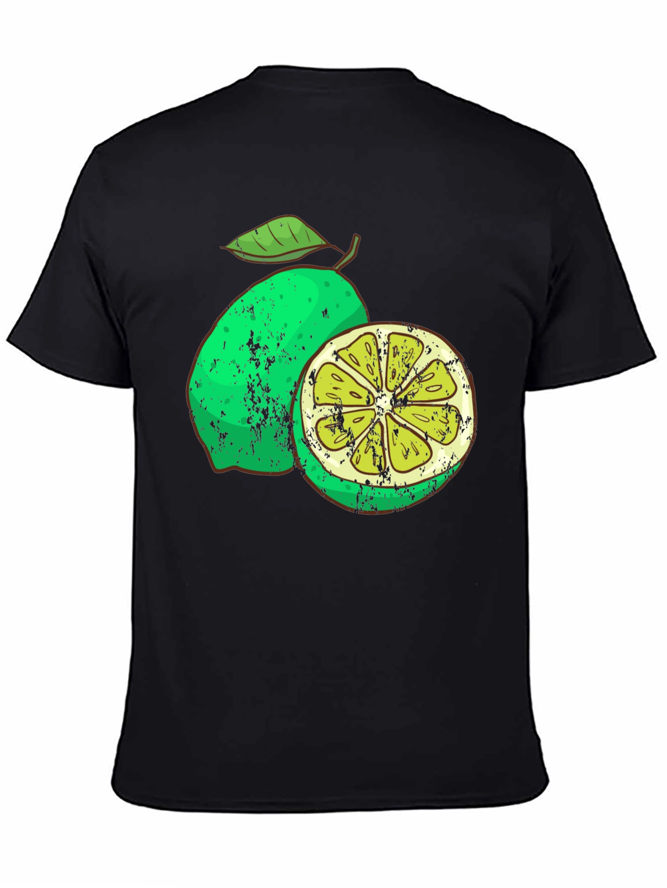 Lime Graphic Print Mens T-Shirt