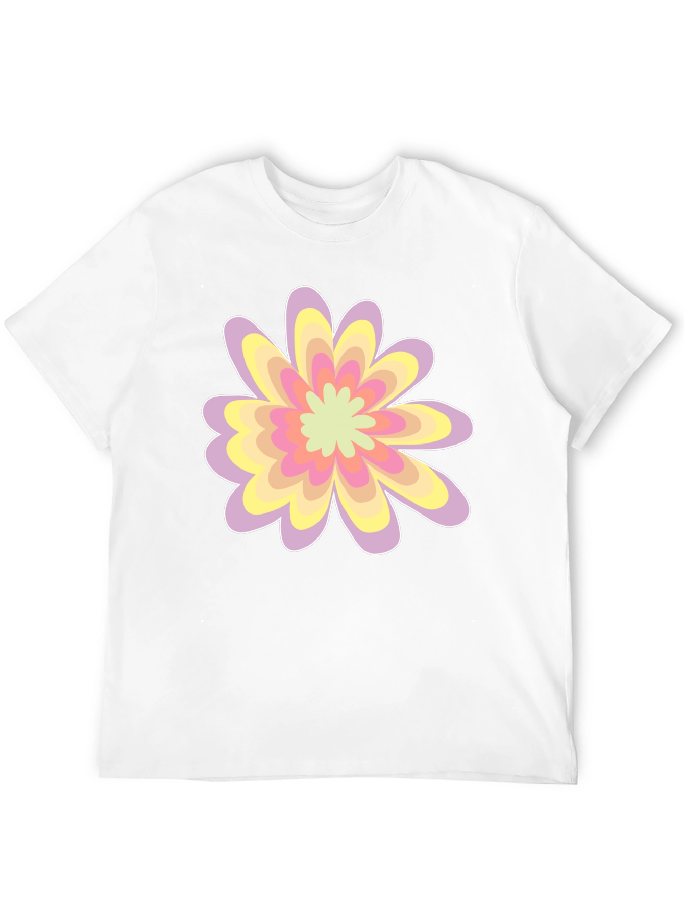 Floral Graphic Tee - Black Cotton Blend