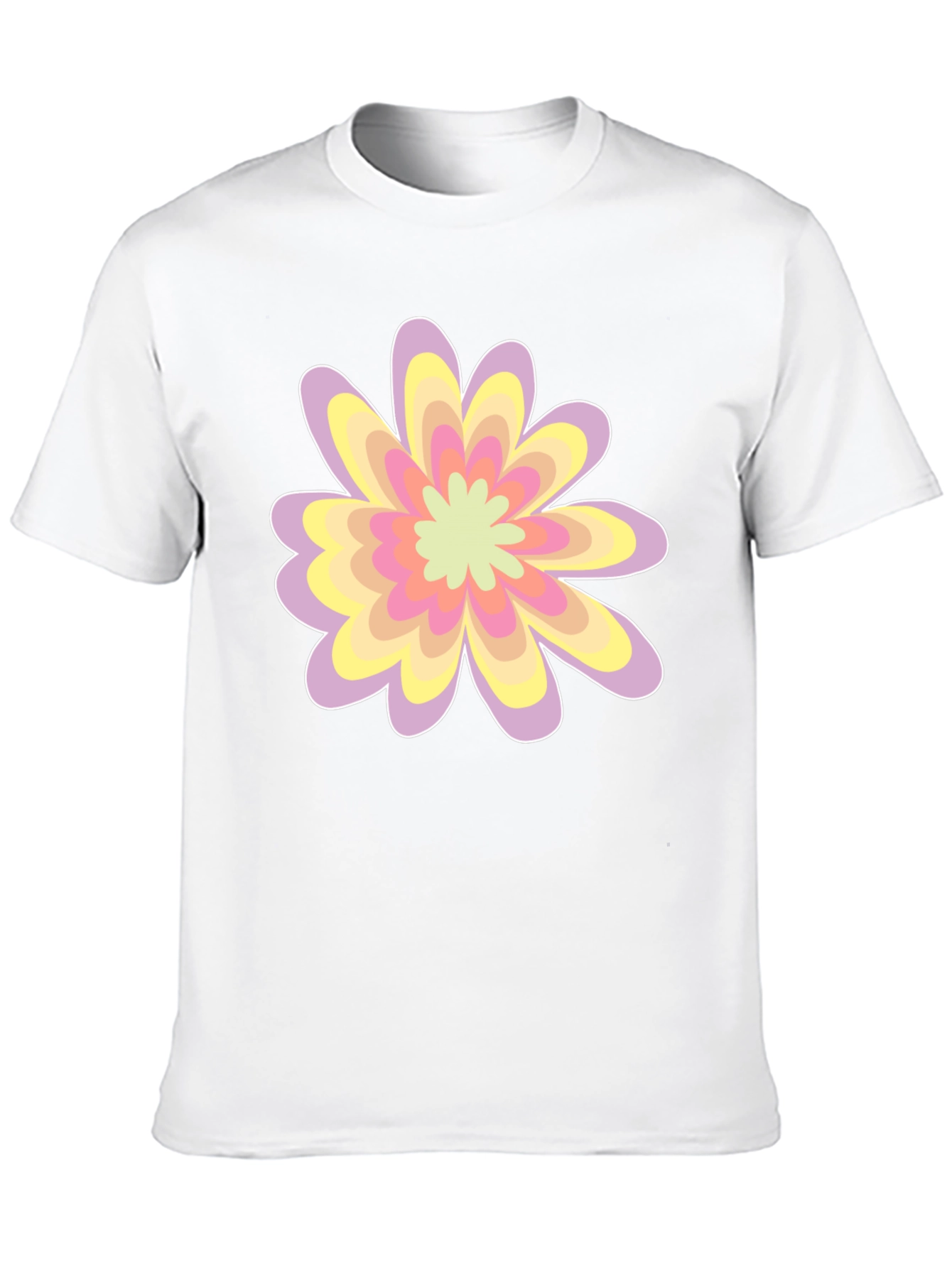 Floral Graphic Tee - Black Cotton Blend