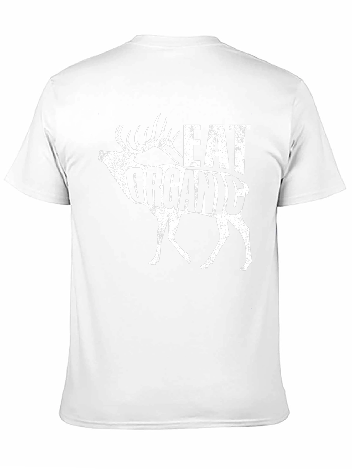 Eat Organic Deer Graphic T-Shirt
