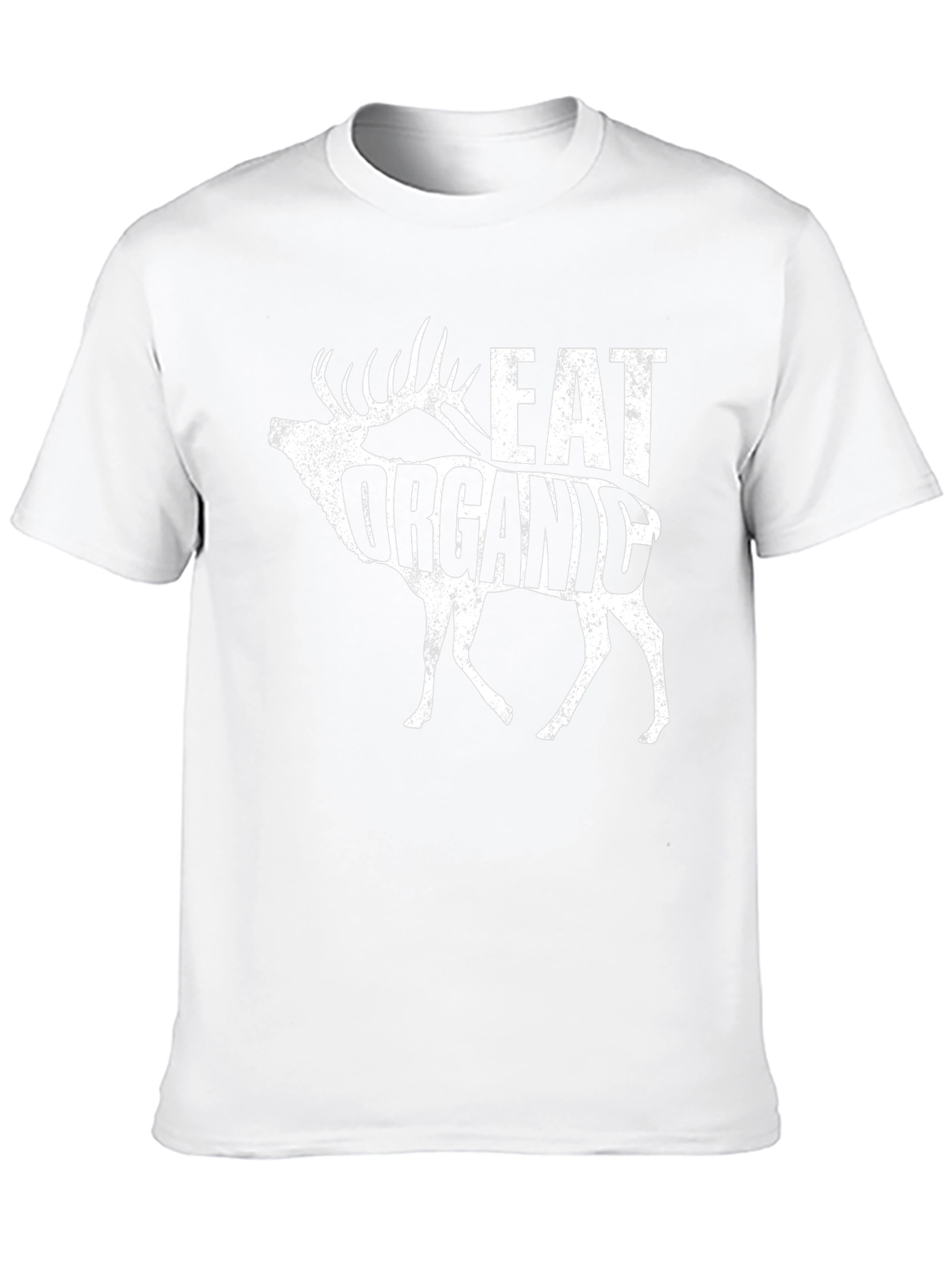 Eat Organic Deer Graphic T-Shirt