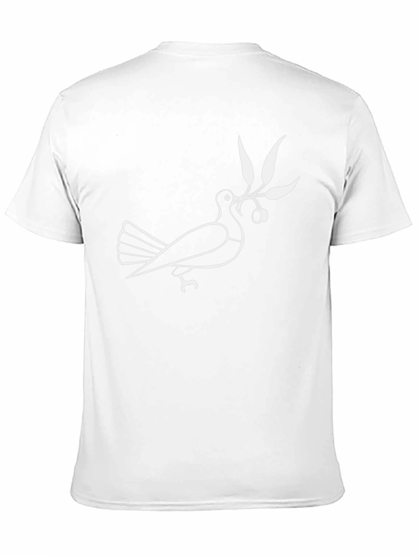 Peace Dove Olive Branch Graphic Tee - Black
