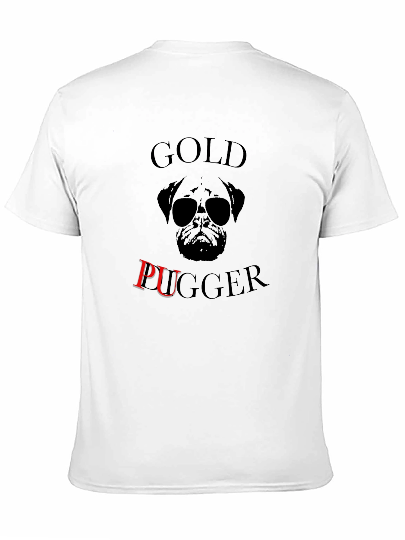 Gold Pugger Black T-Shirt