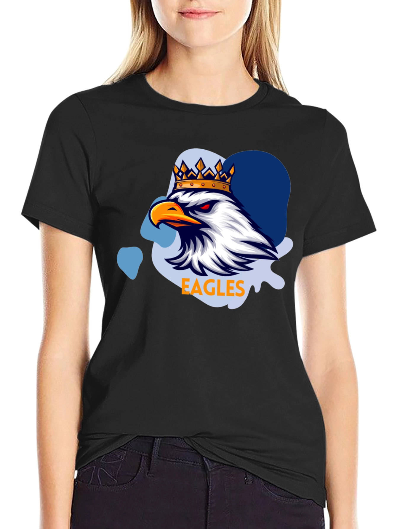 Eagles Crown Graphic Tee - Black T-Shirt
