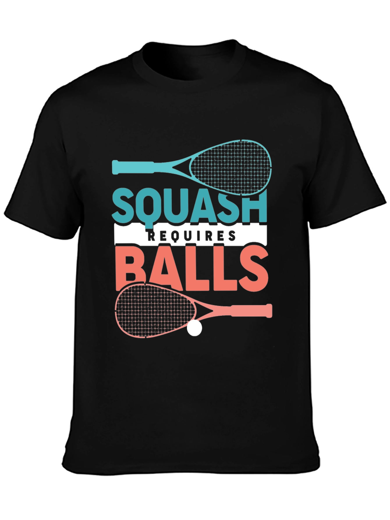Squash Requires Balls Graphic T-Shirt