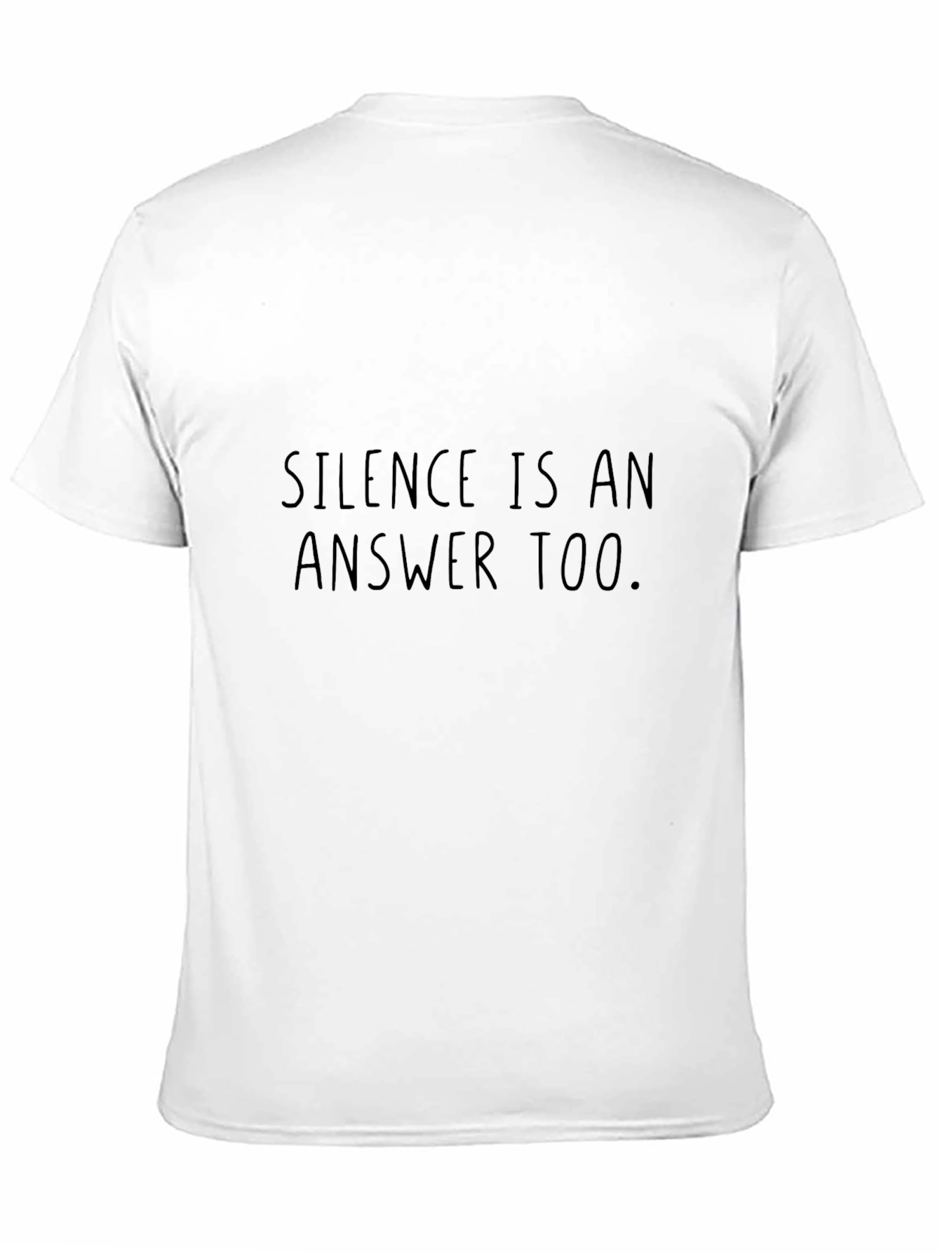 Silence Is An Answer Tee - Black Graphic T-Shirt
