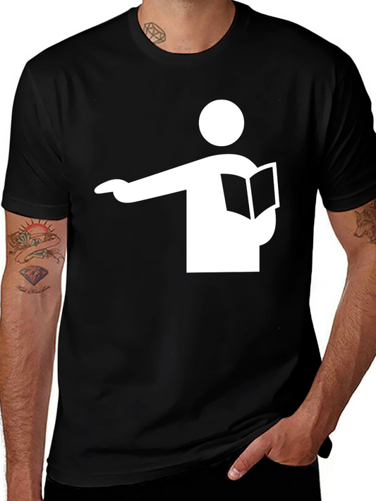 Library Reading Symbol Graphic T-Shirt