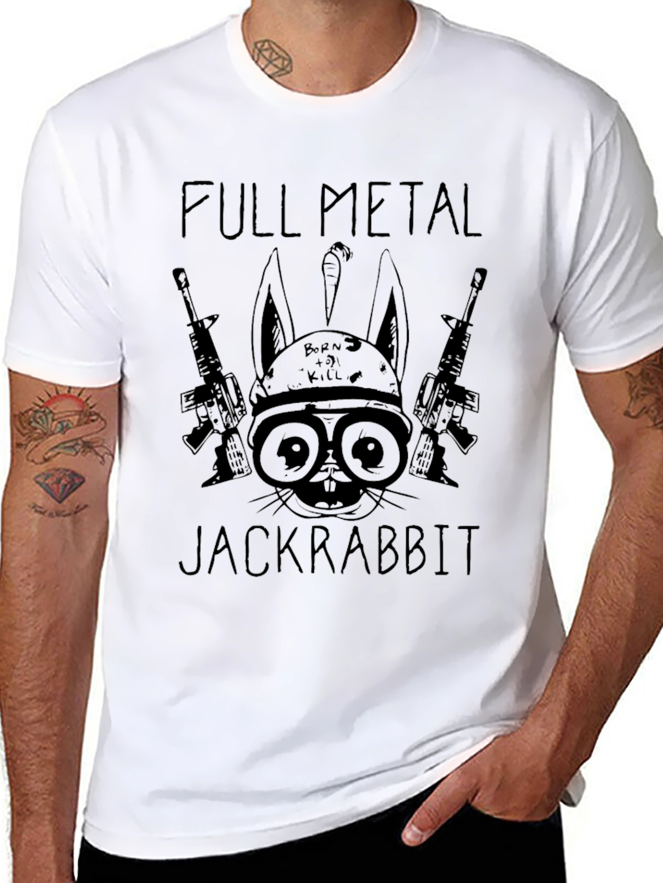 Full Metal Jackrabbit Graphic Tee - Black