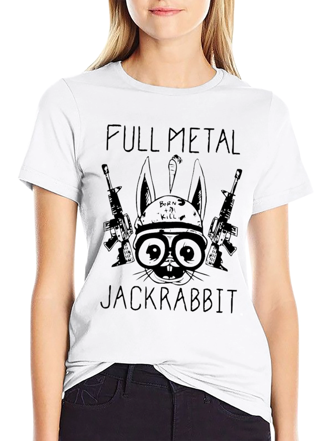 Full Metal Jackrabbit Graphic Tee - Black