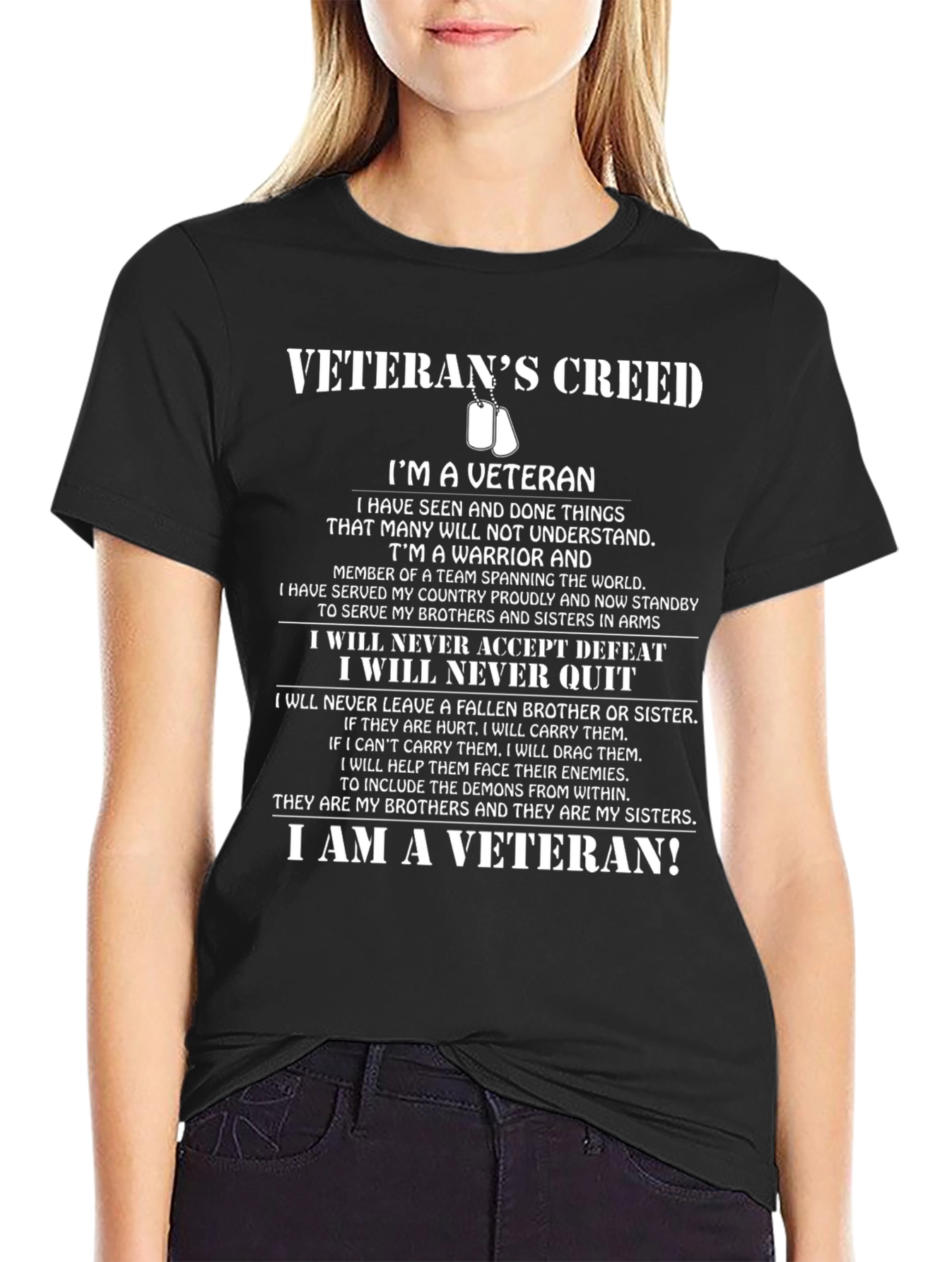 Veterans Creed Graphic T-Shirt