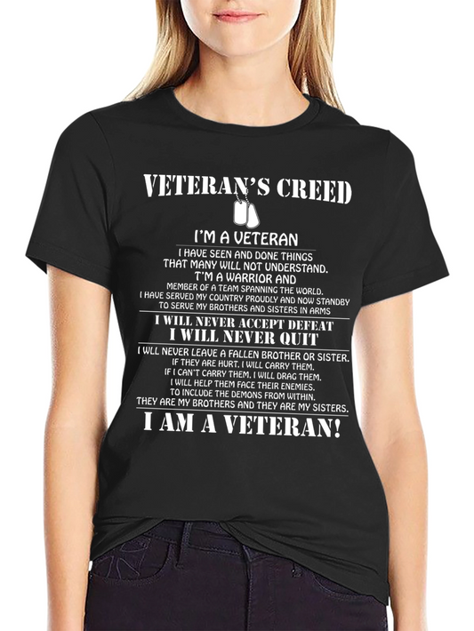 Veterans Creed Graphic T-Shirt
