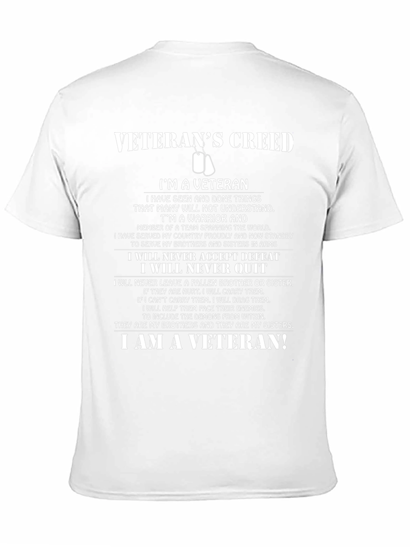 Veterans Creed Graphic T-Shirt