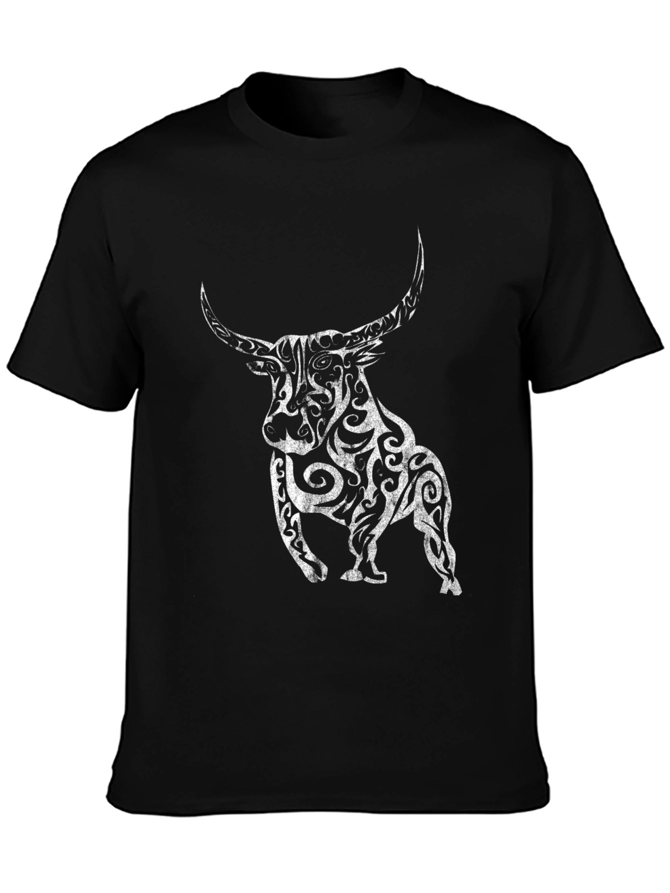 Black Bull Graphic Tee - Stylish Mens T-Shirt