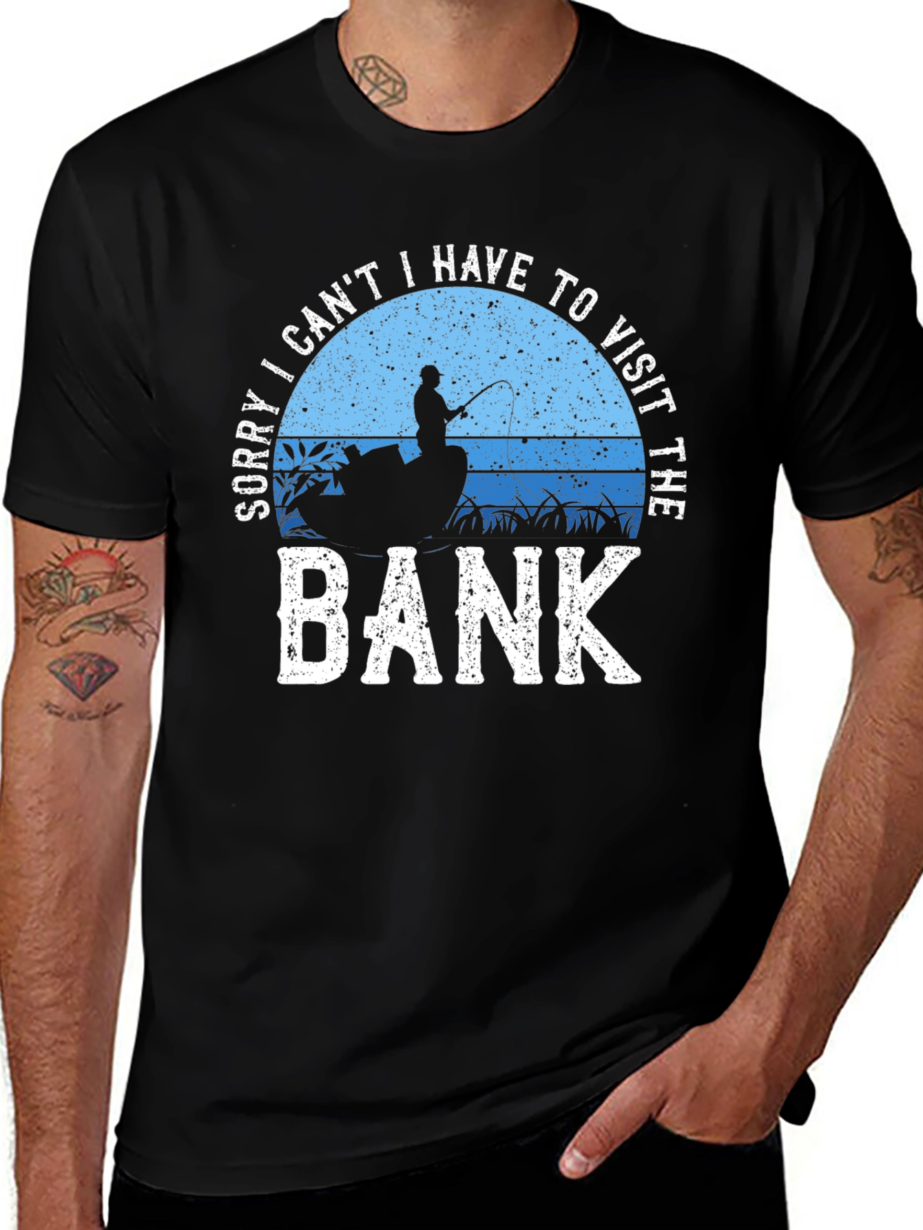 Fishing T-Shirt: Visit the Bank