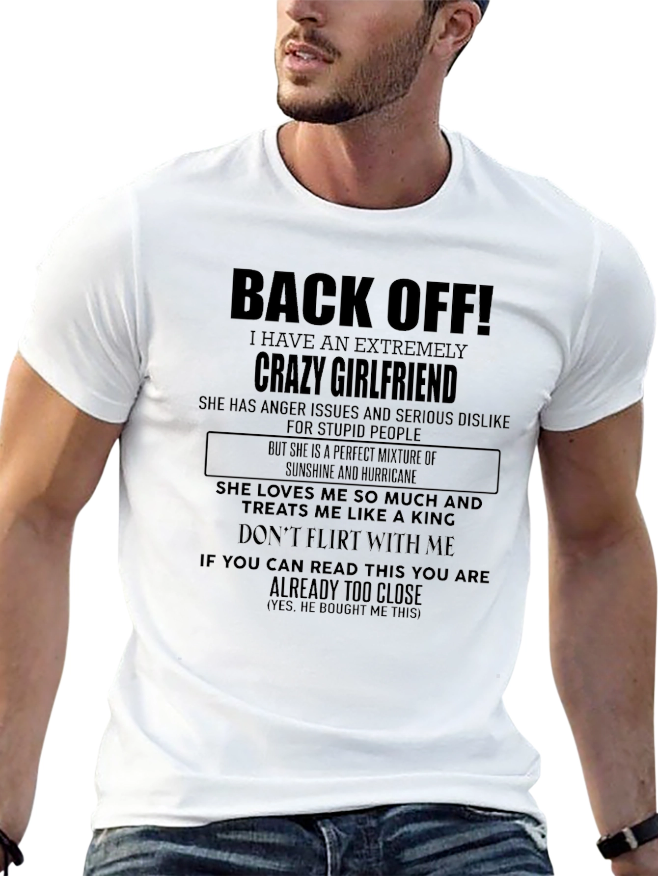 Back Off Crazy Girlfriend Graphic Tee