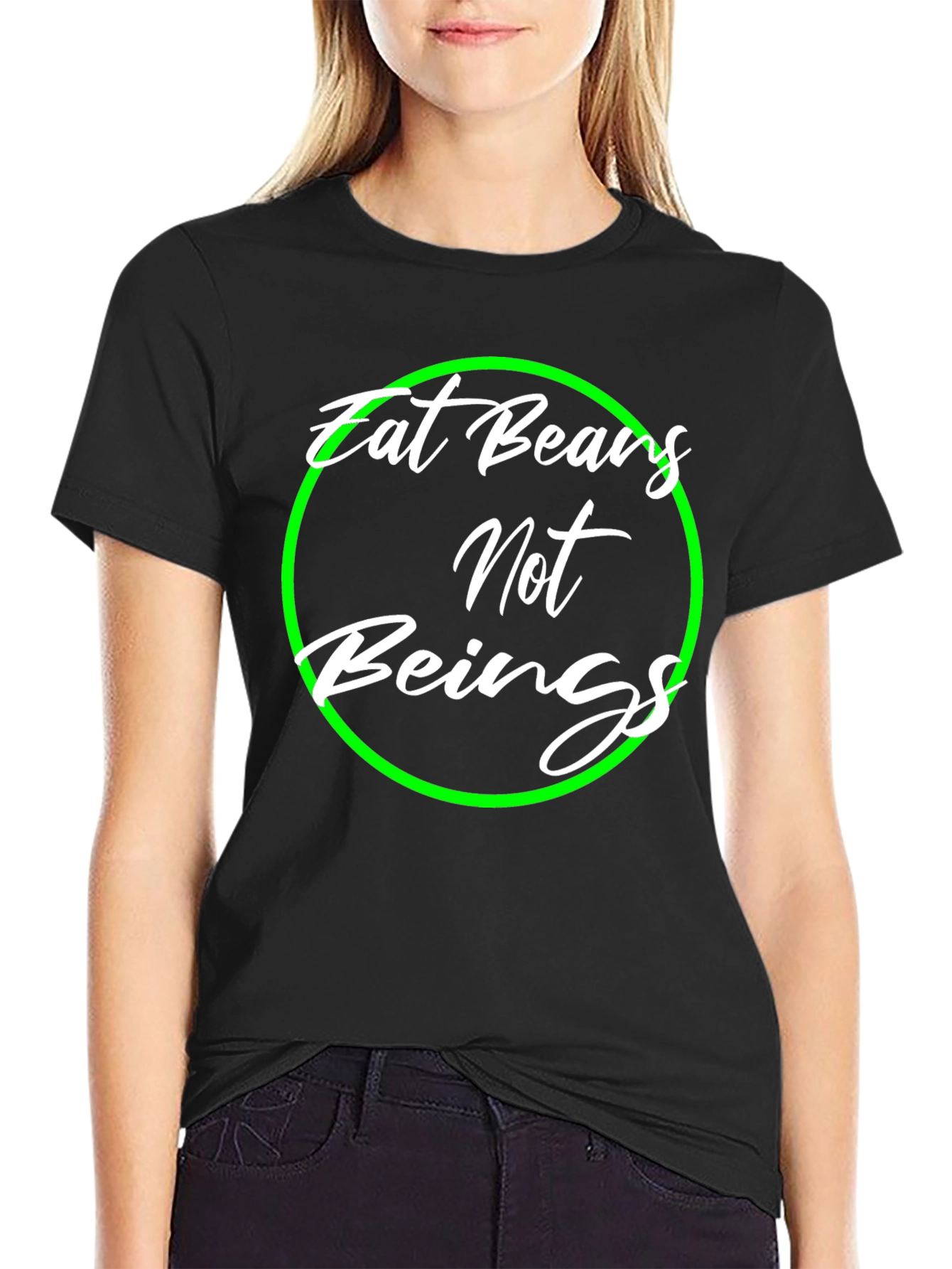 Eat Beans Not Beings Graphic T-Shirt