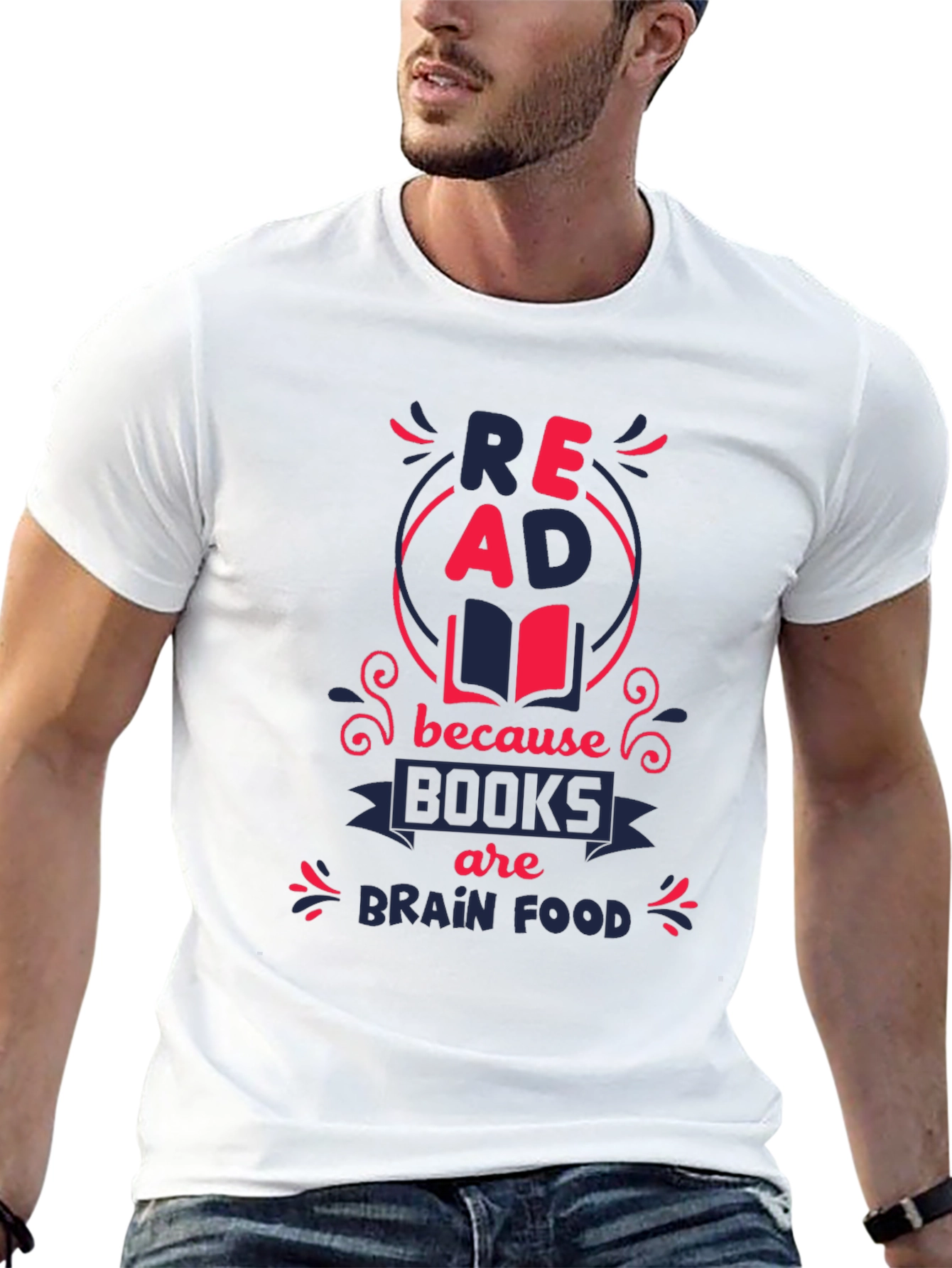 Read Books Brain Food Graphic Tee