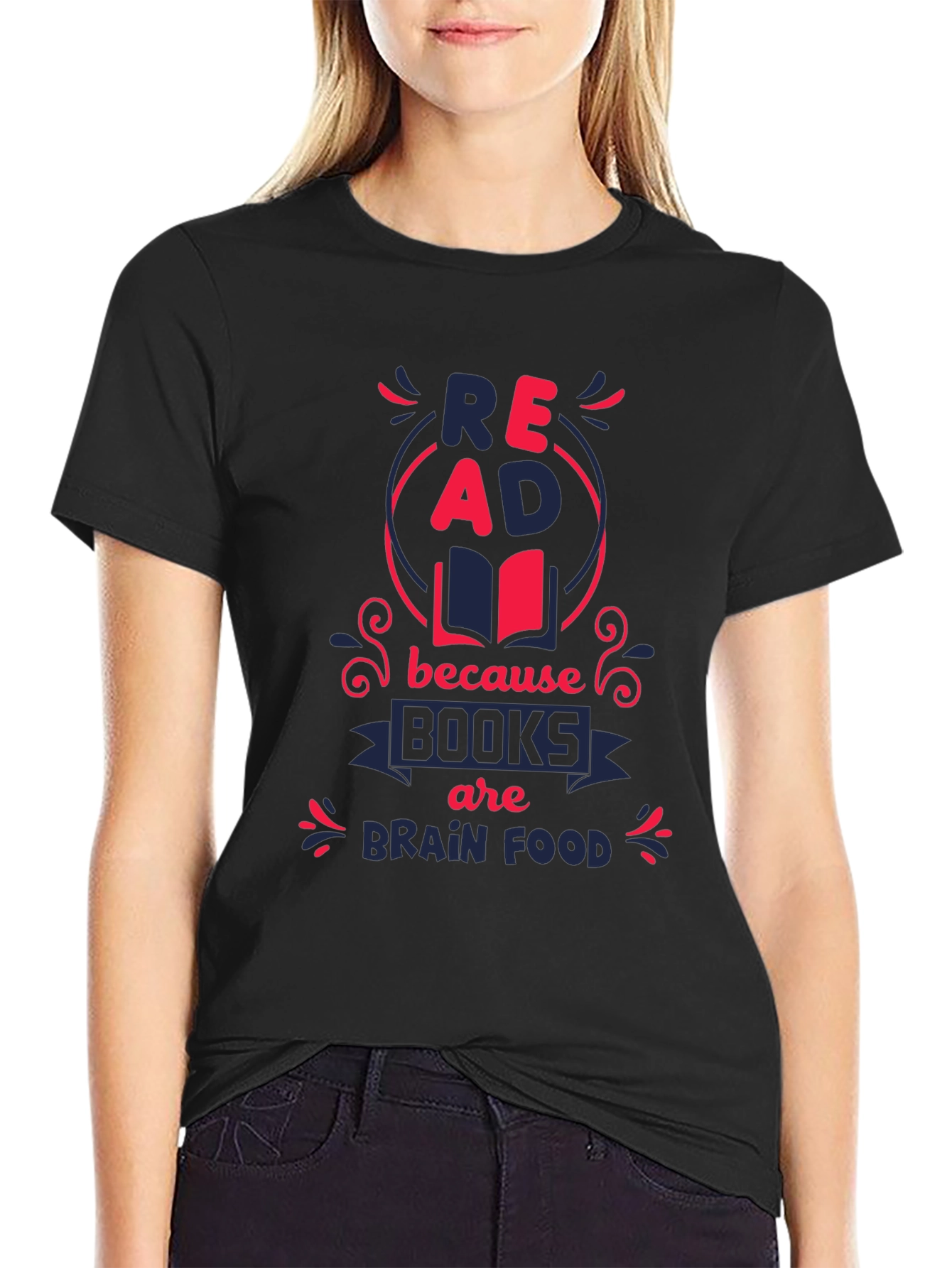 Read Books Brain Food Graphic Tee