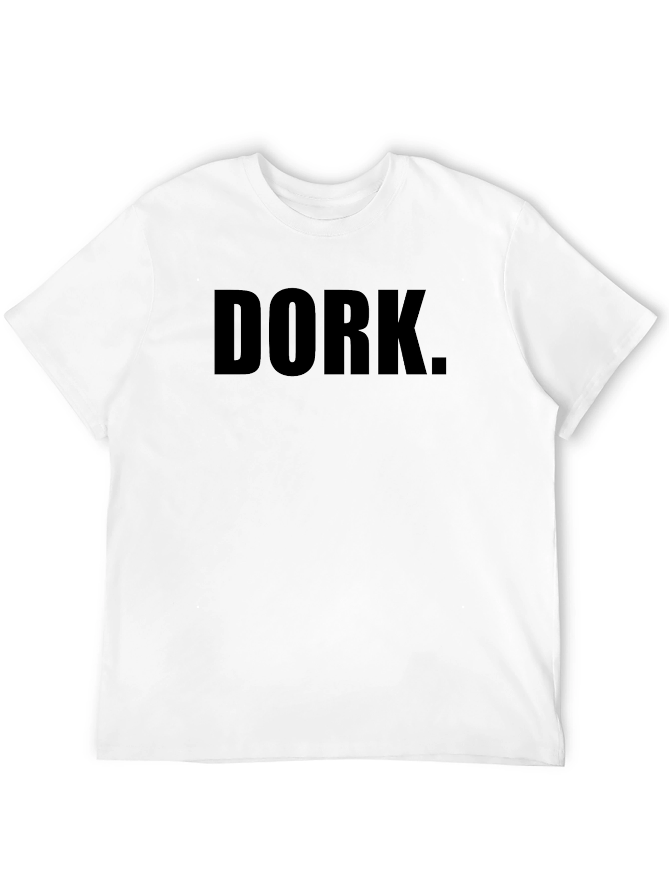 Dork T-Shirt - Black Crew Neck Casual Tee