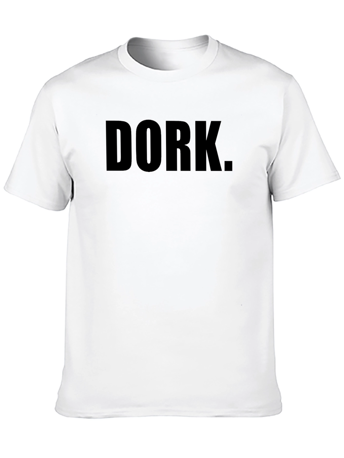 Dork T-Shirt - Black Crew Neck Casual Tee