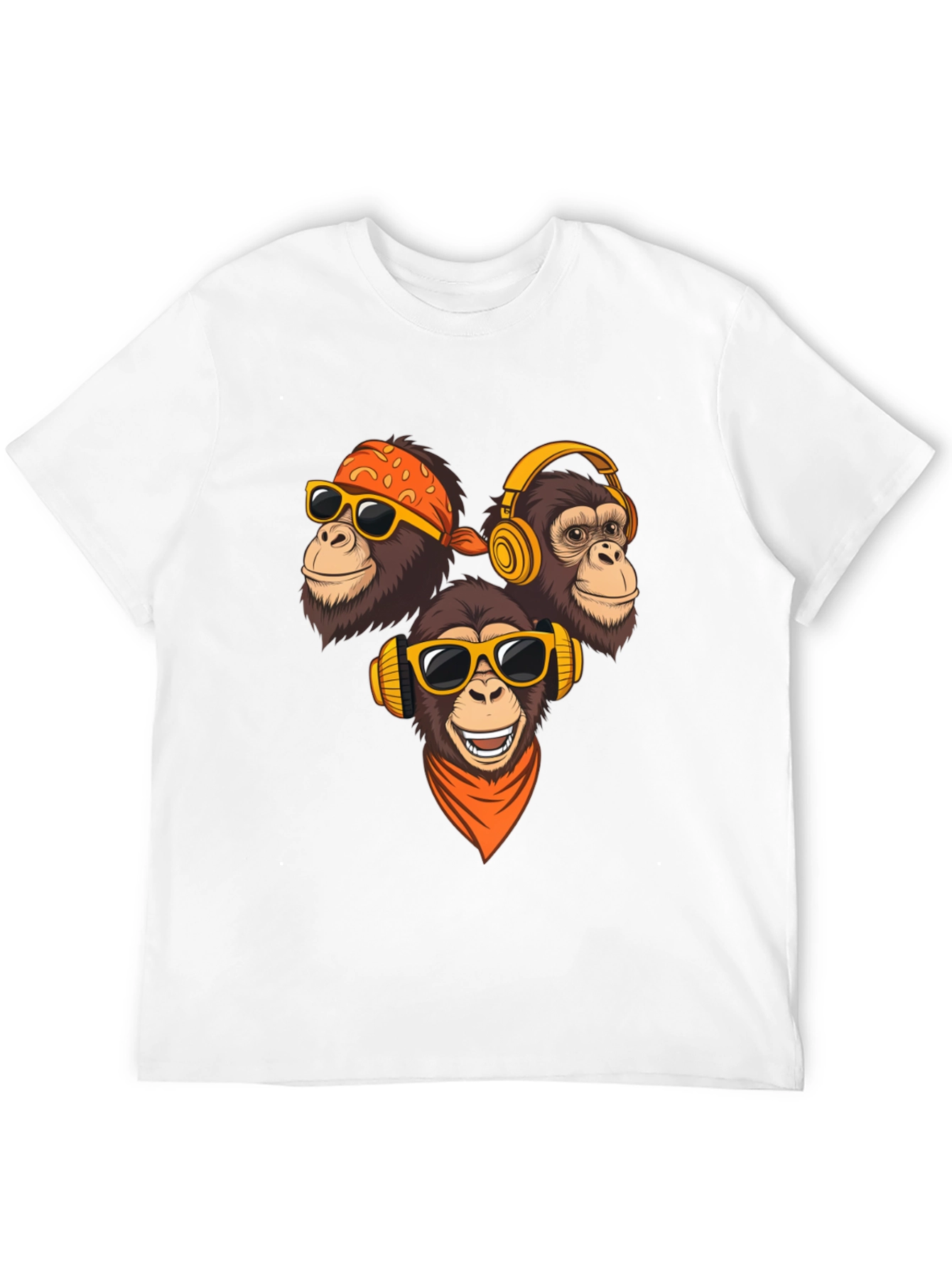 Cool Monkey Graphic T-Shirt - Black
