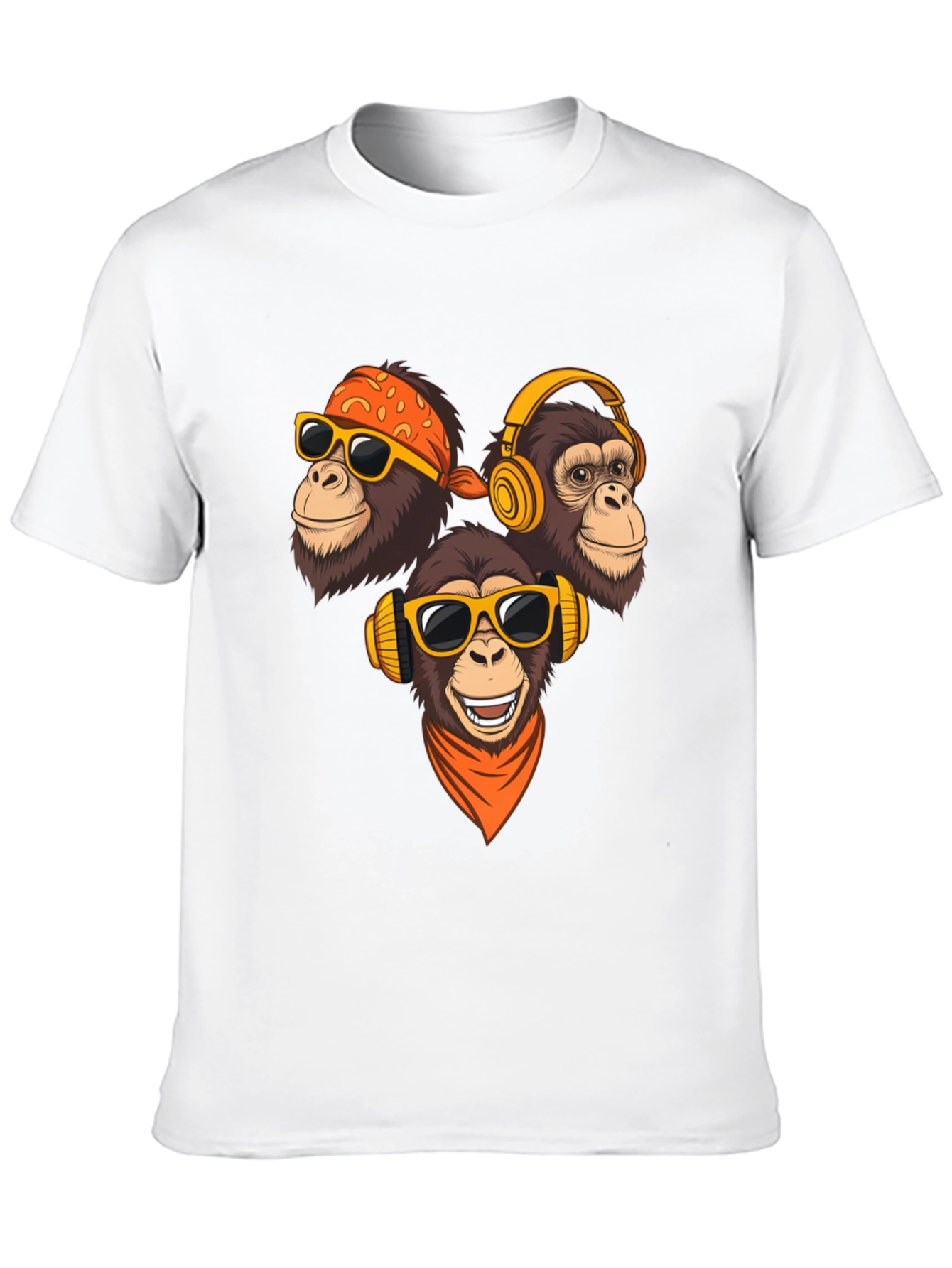 Cool Monkey Graphic T-Shirt - Black