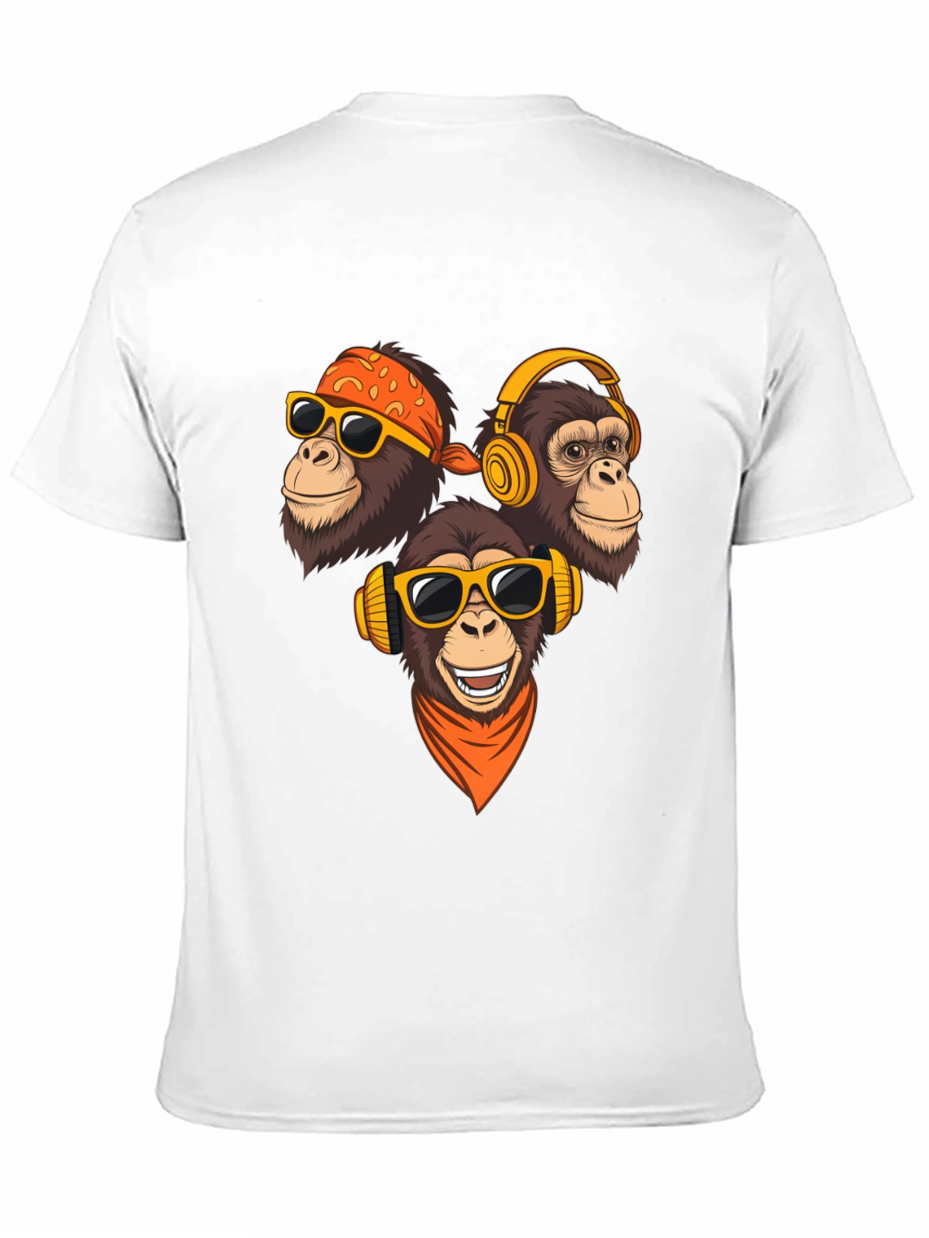 Cool Monkey Graphic T-Shirt - Black