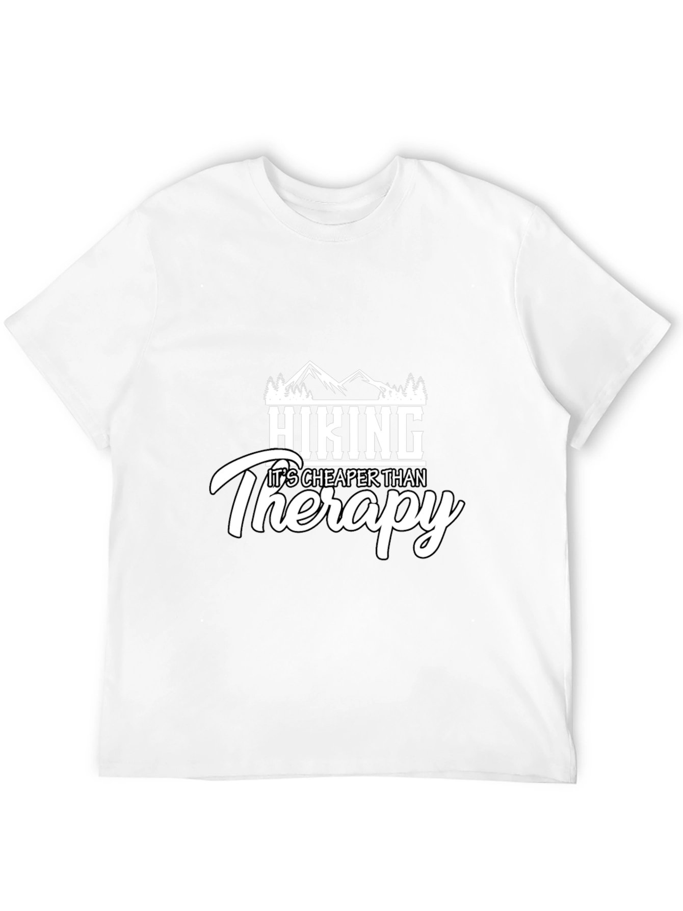 Hiking Cheaper Than Therapy Graphic Tee