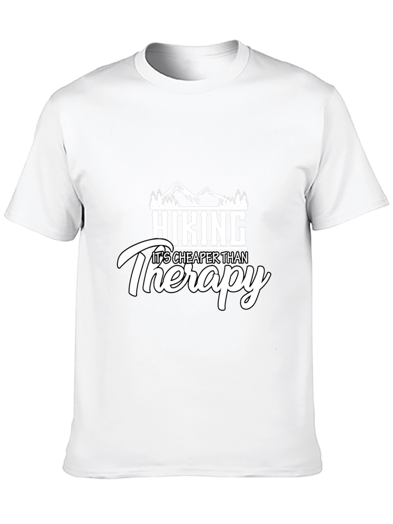 Hiking Cheaper Than Therapy Graphic Tee