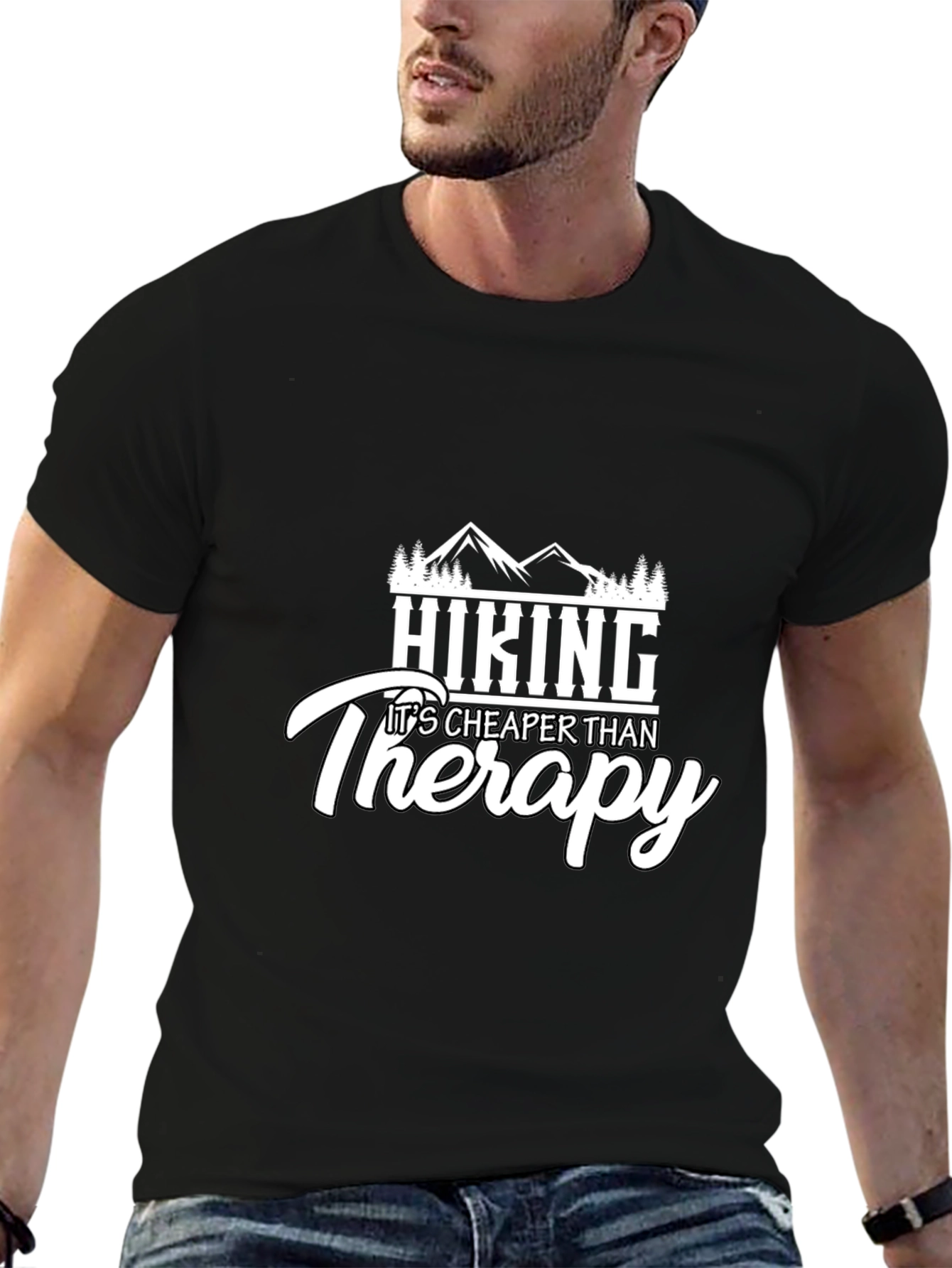 Hiking Cheaper Than Therapy Graphic Tee