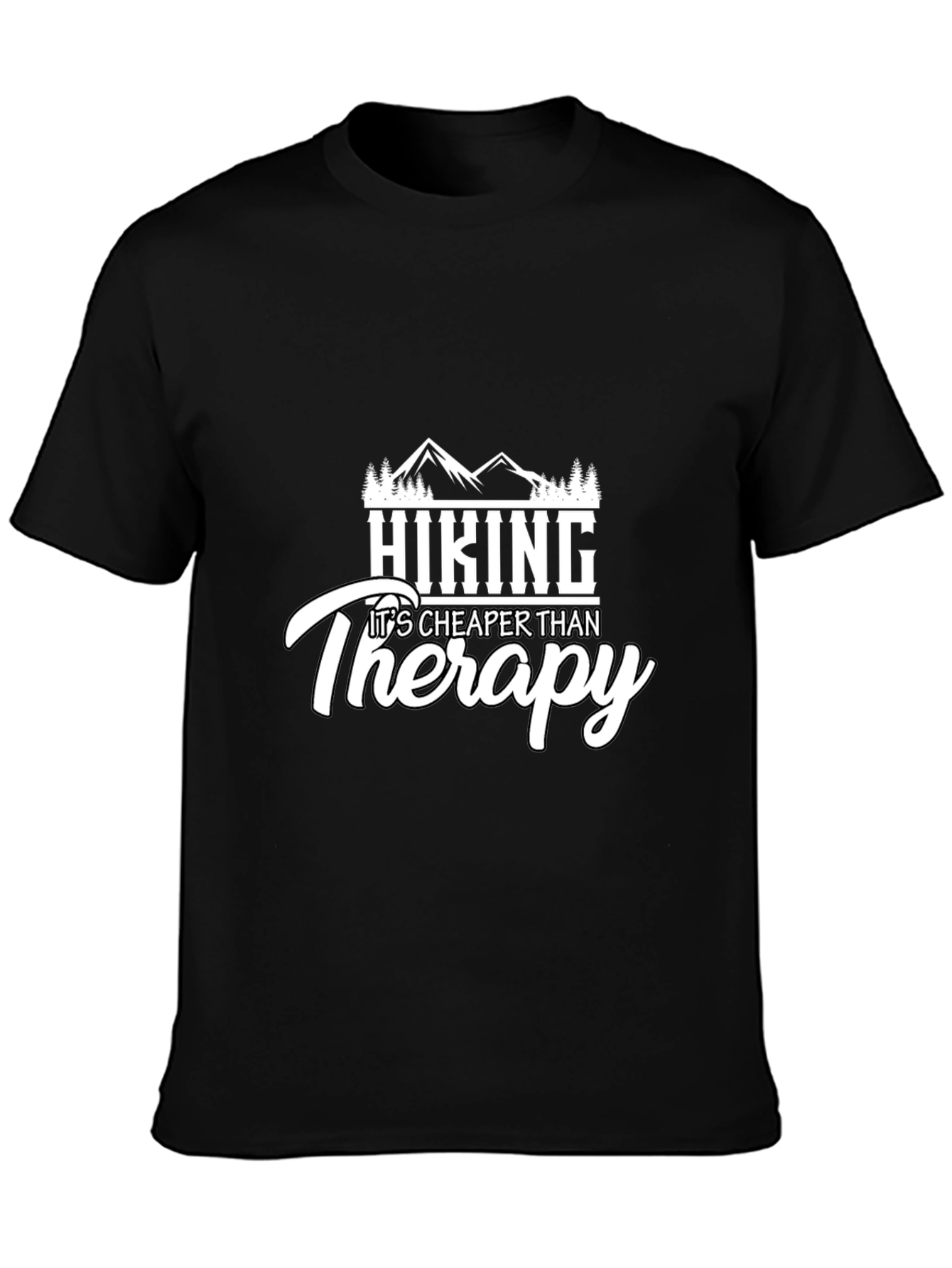 Hiking Cheaper Than Therapy Graphic Tee