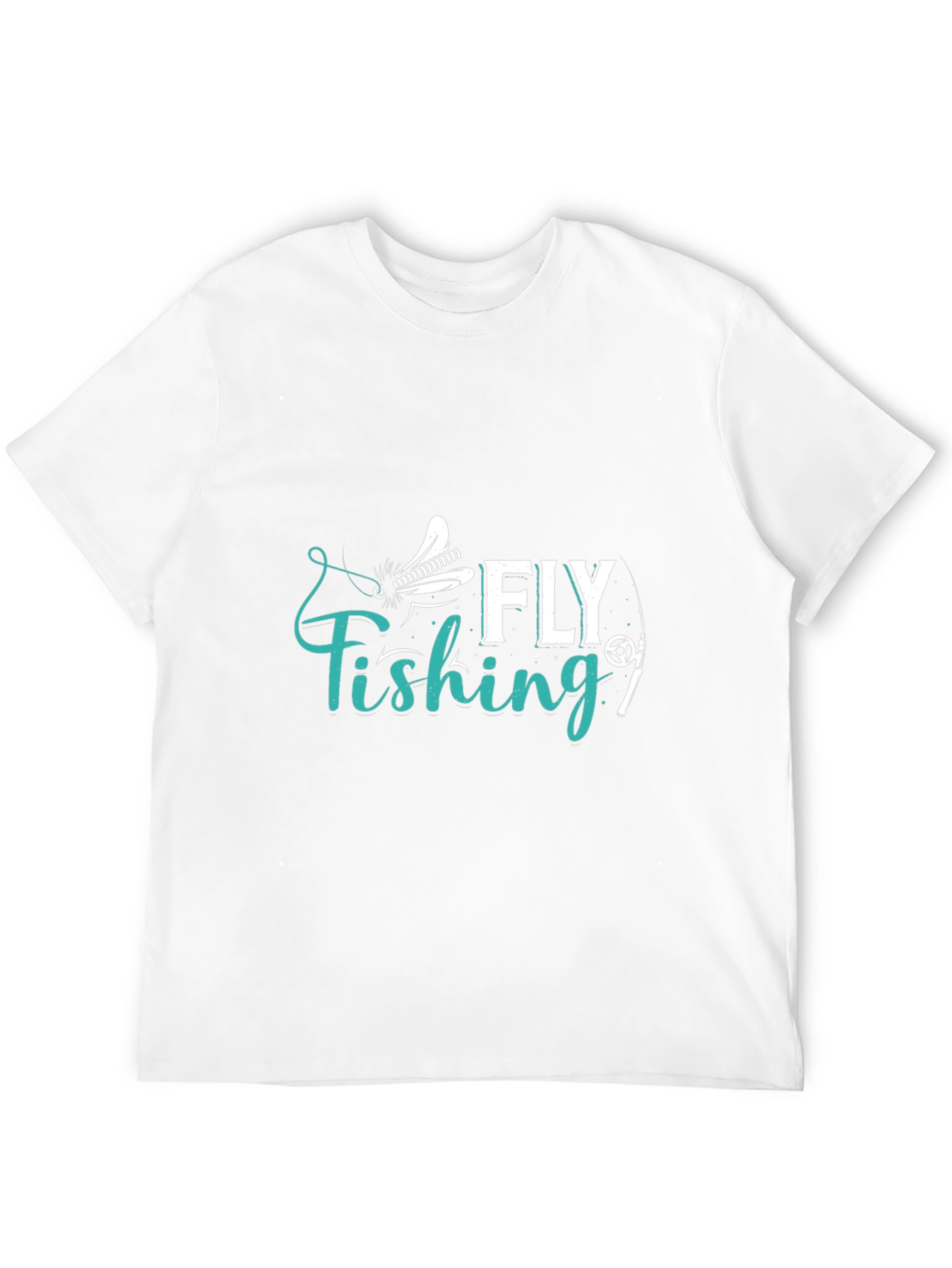 Fly Fishing Graphic T-Shirt - Casual Cotton Tee