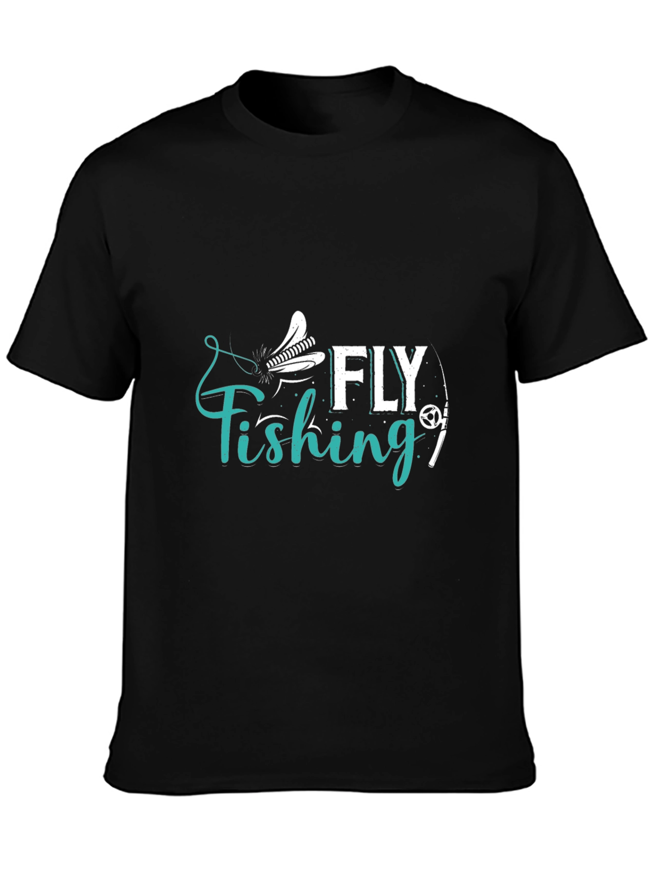 Fly Fishing Graphic T-Shirt - Casual Cotton Tee