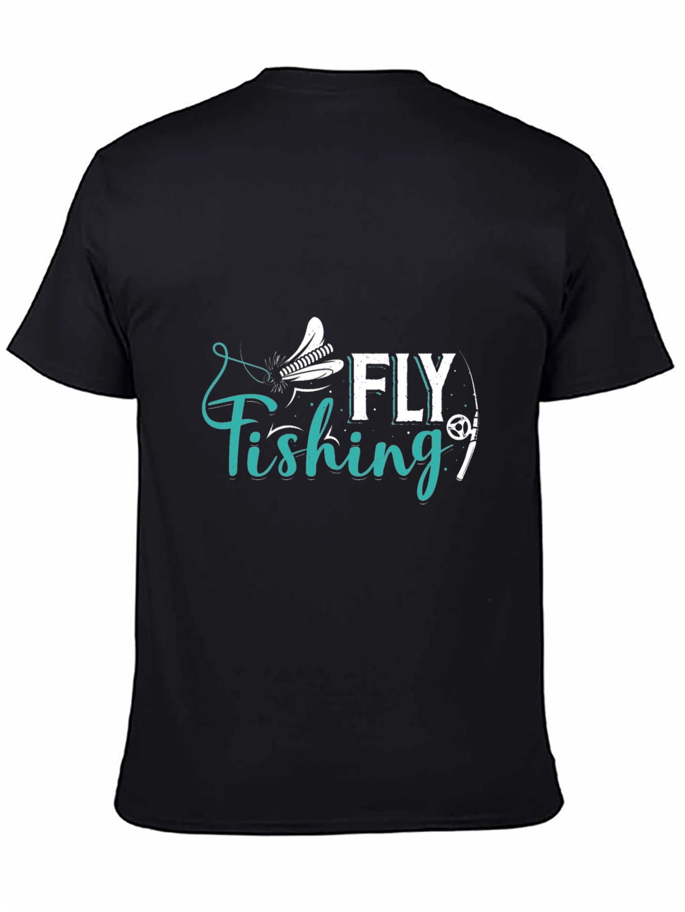 Fly Fishing Graphic T-Shirt - Casual Cotton Tee