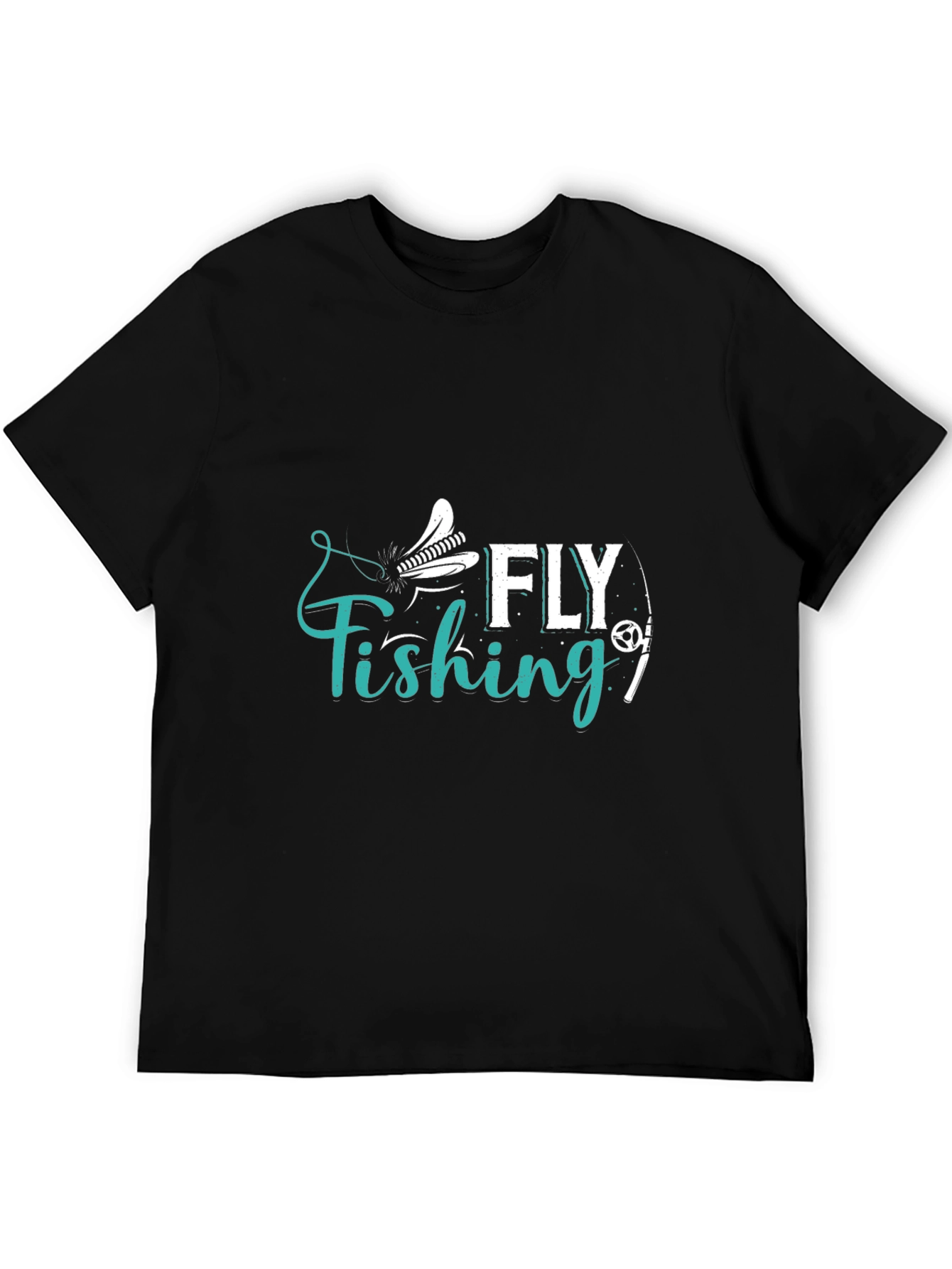 Fly Fishing Graphic T-Shirt - Casual Cotton Tee