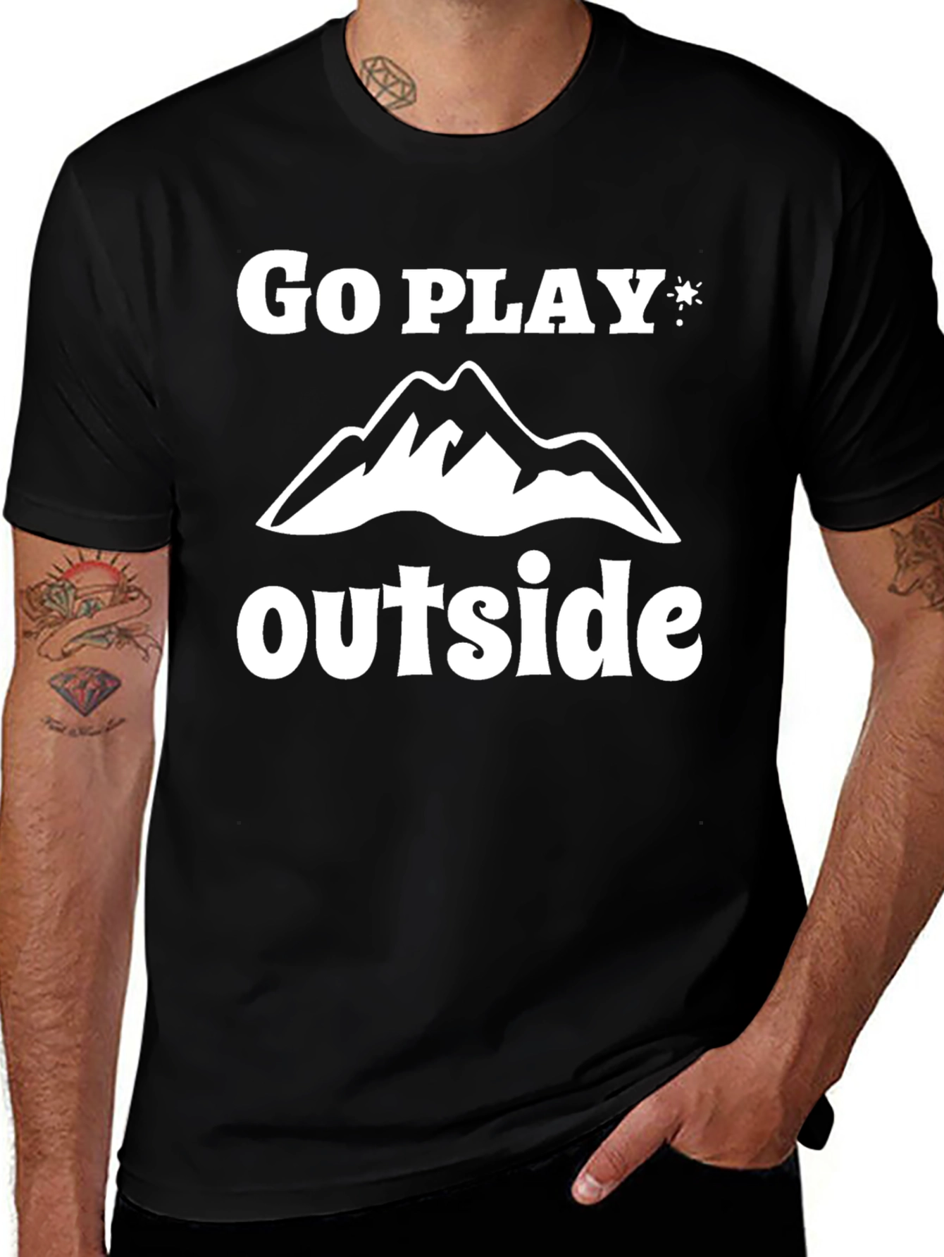 Go Play Outside Tee - Mountain Graphic T-Shirt
