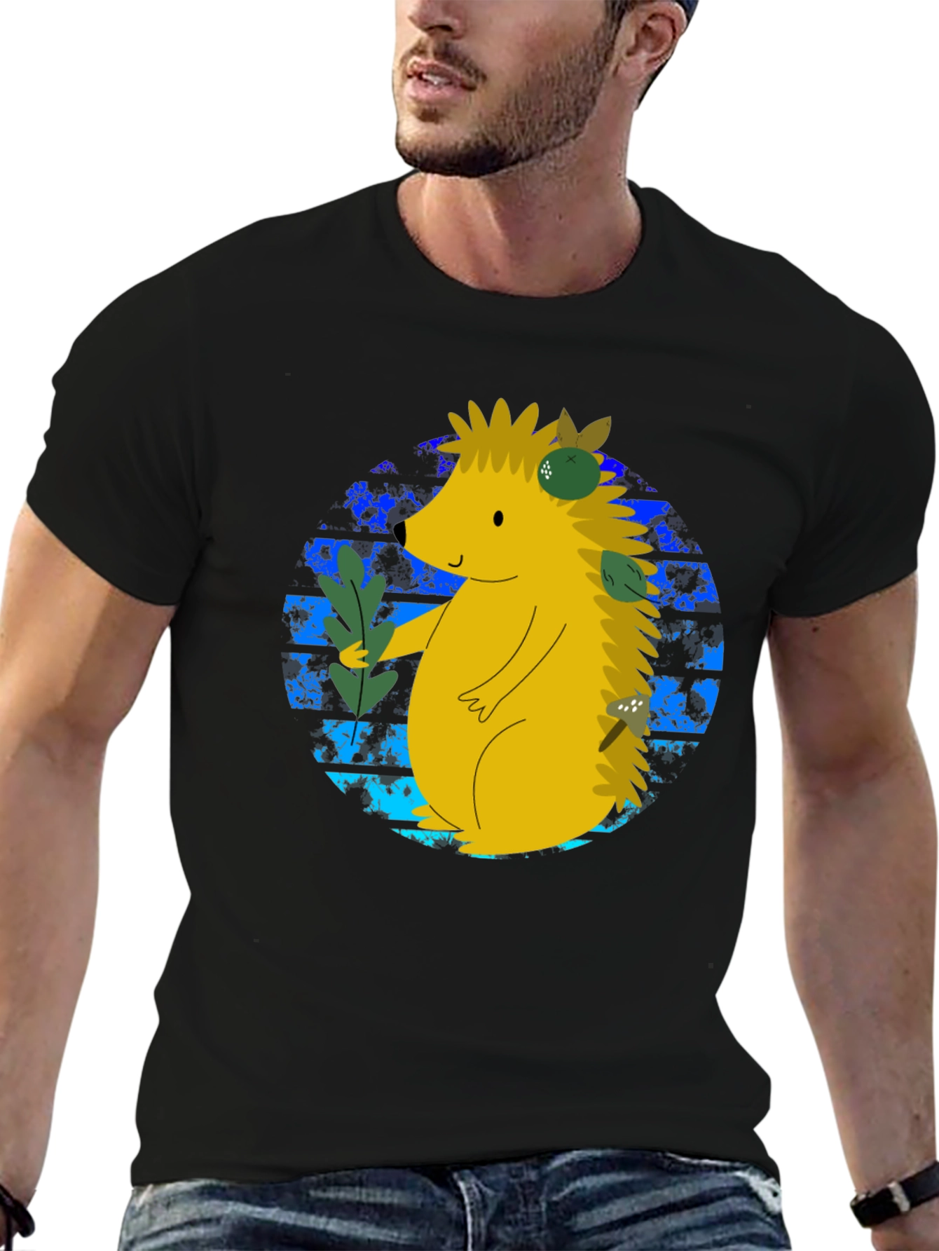 Cute Hedgehog Graphic Tee