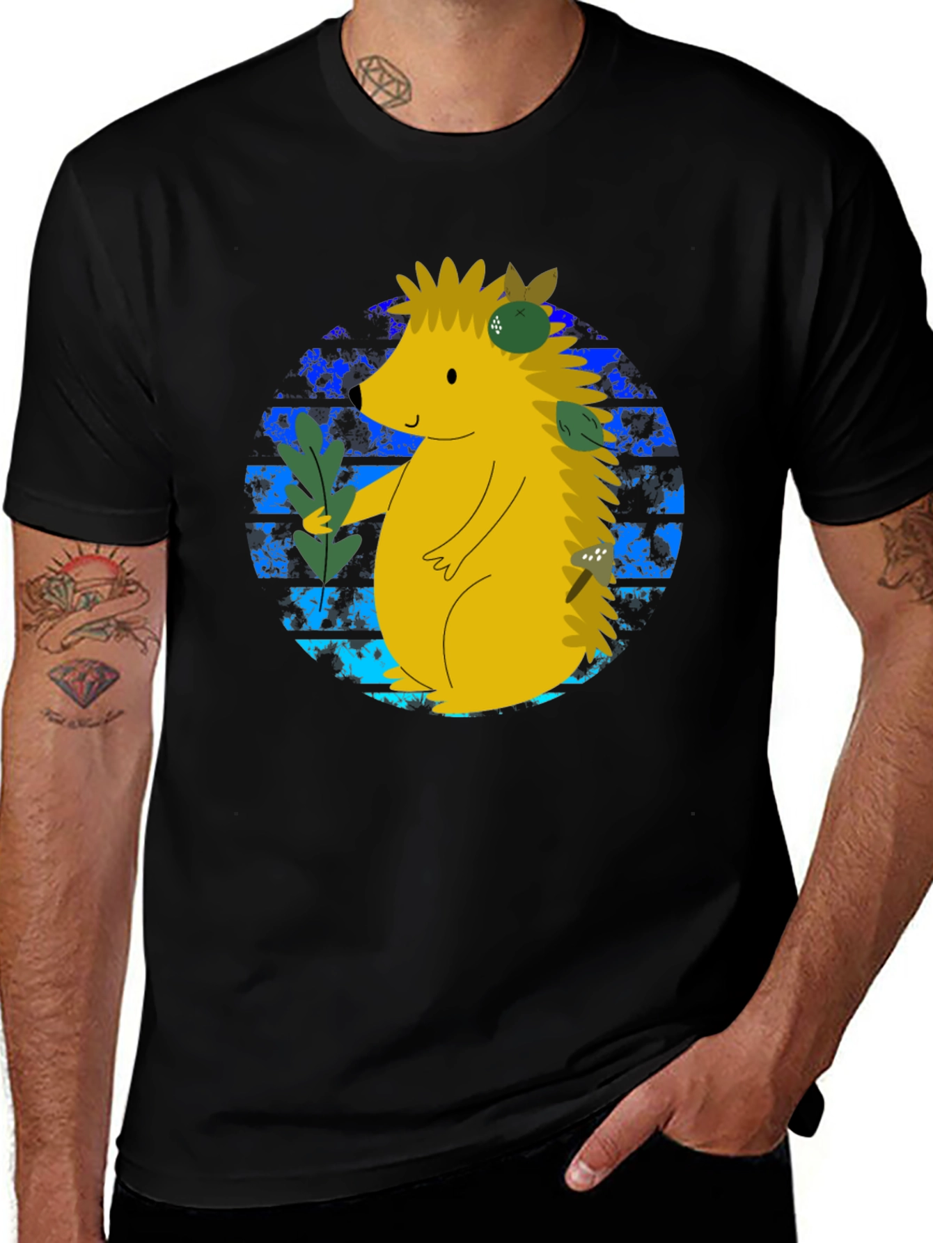Cute Hedgehog Graphic Tee