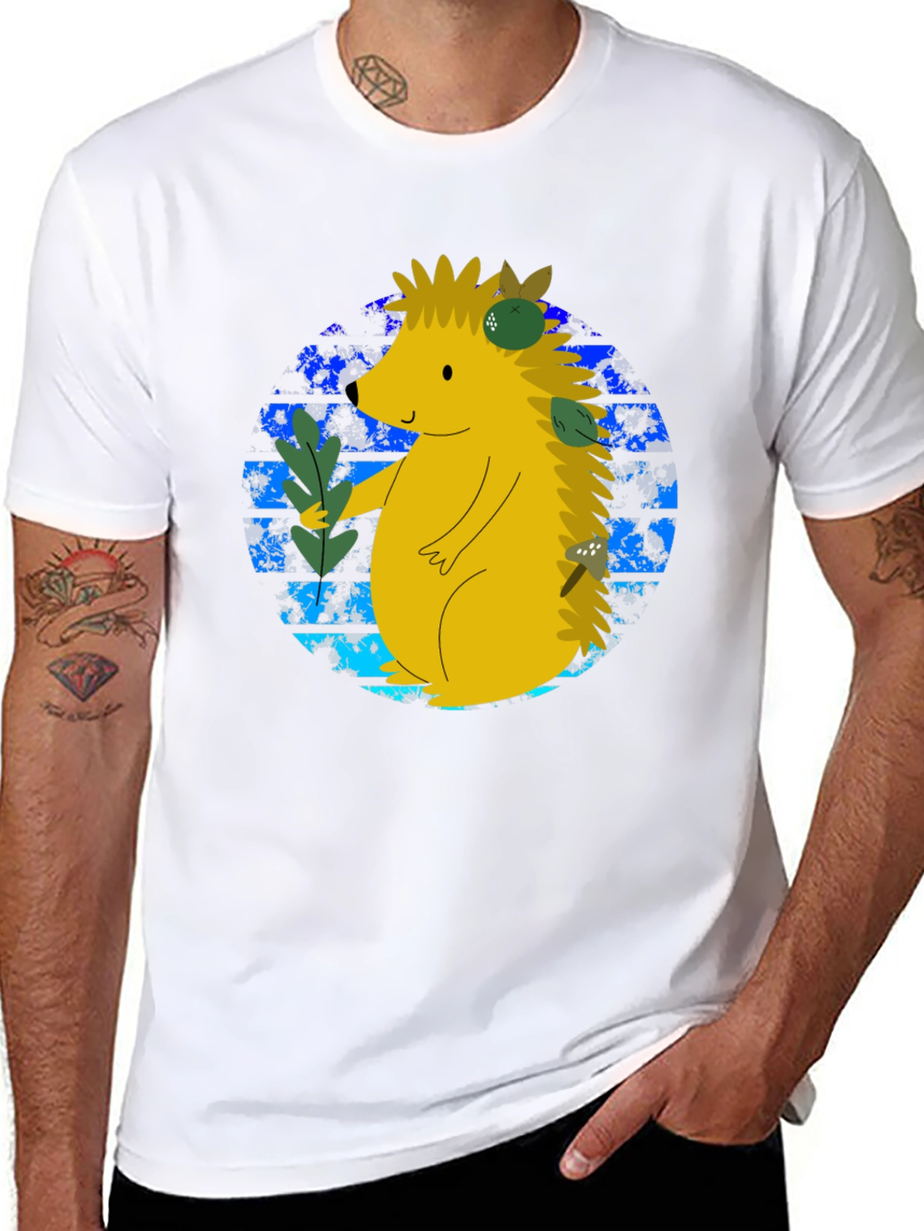 Cute Hedgehog Graphic Tee