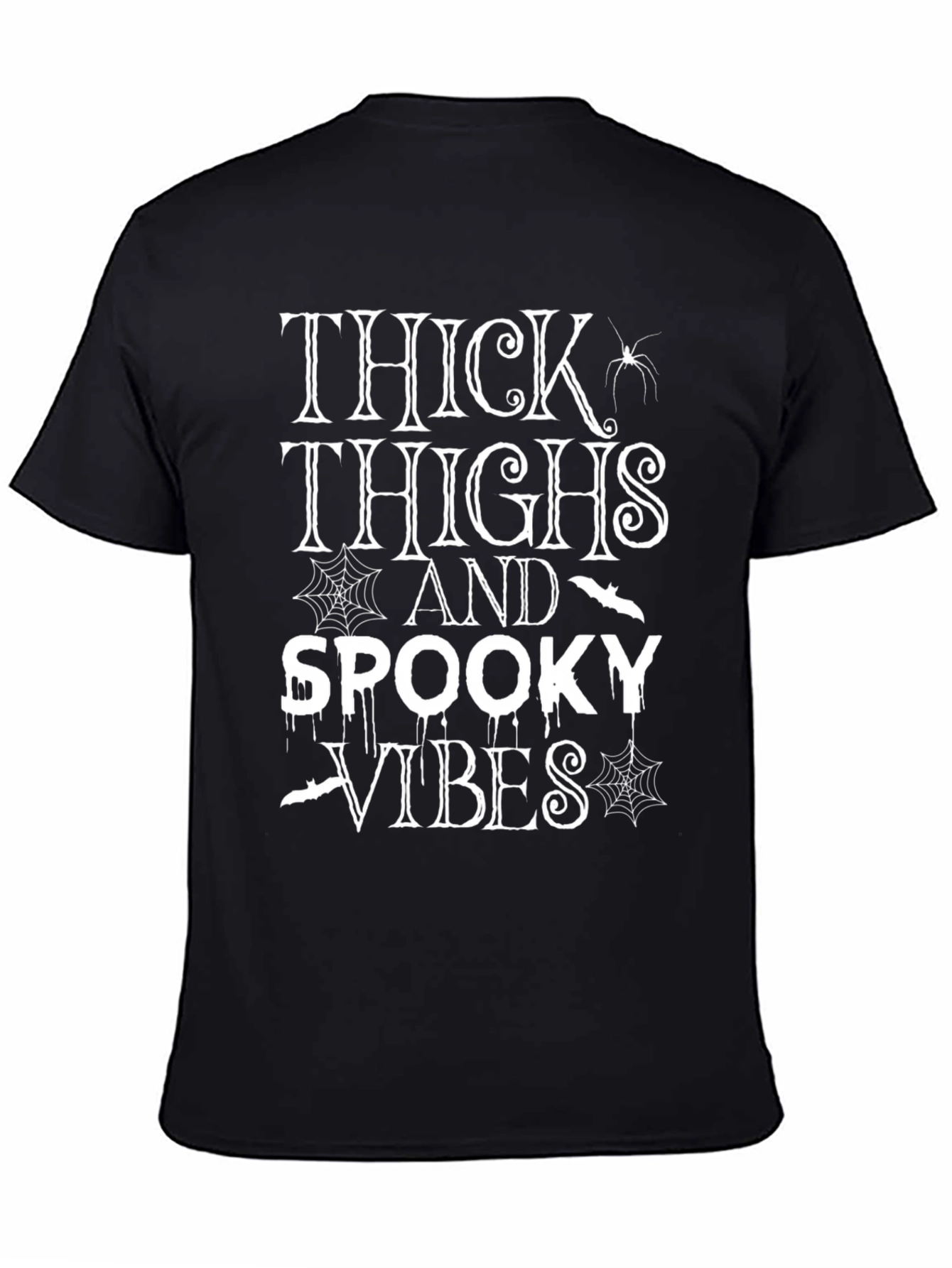 Thick Thighs and Spooky Vibes Halloween T-Shirt