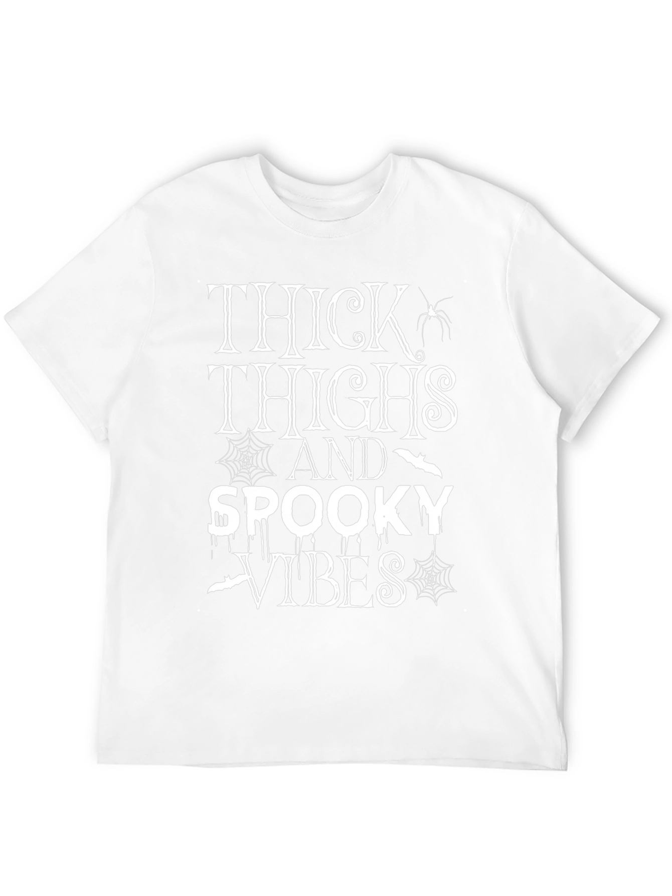 Thick Thighs and Spooky Vibes Halloween T-Shirt